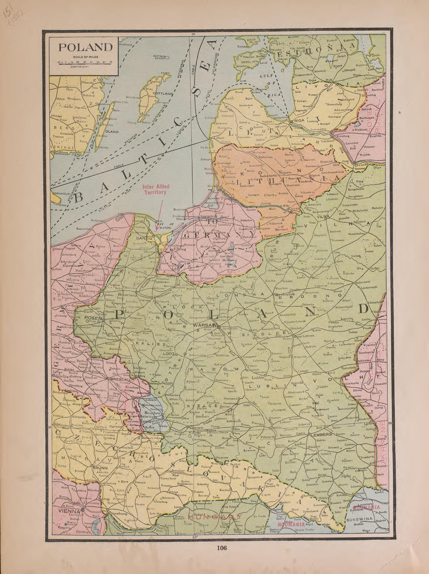 Poland from Atlas of Plymouth County, Iowa : Containing Maps of Townships of the County, Maps of State, United States and World : Farmers Directory 1921 by Relic Map Company