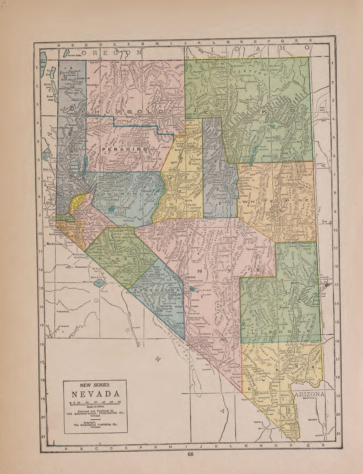 Nevada from Atlas of Plymouth County, Iowa : Containing Maps of Townships of the County, Maps of State, United States and World : Farmers Directory 1921 by Relic Map Company