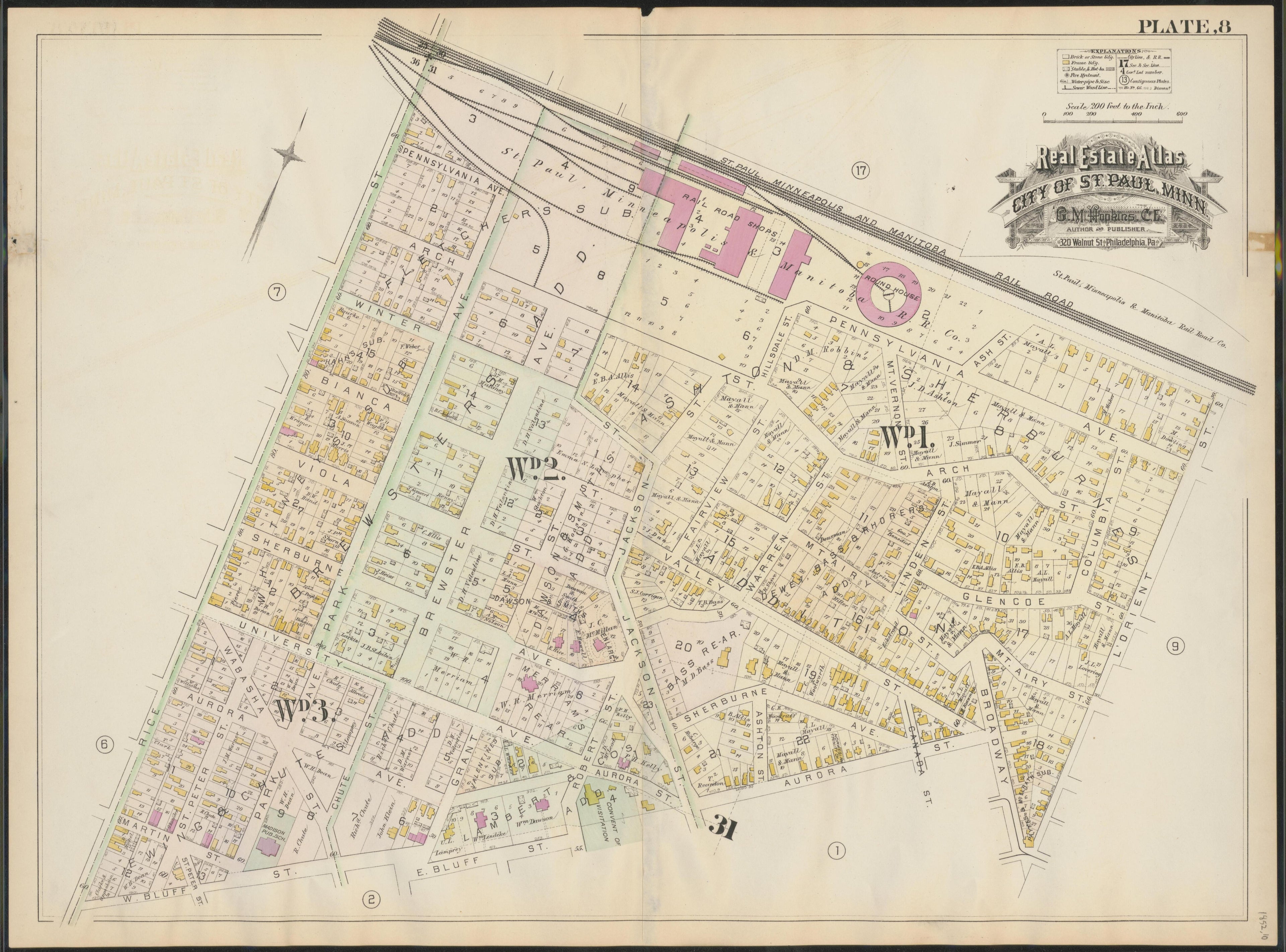 Image 10 of Atlas of the City of St. Paul, Minnesota (maps Only) from Atlas of the City of St. Paul, Minnesota 1884 by Relic Map Company