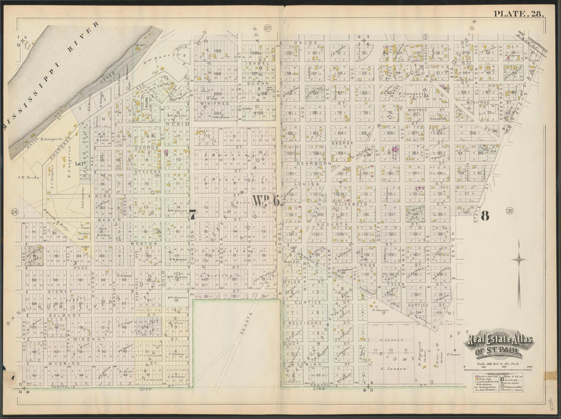 Image 30 of Atlas of the City of St. Paul, Minnesota (maps Only) from Atlas of the City of St. Paul, Minnesota 1884 by Relic Map Company