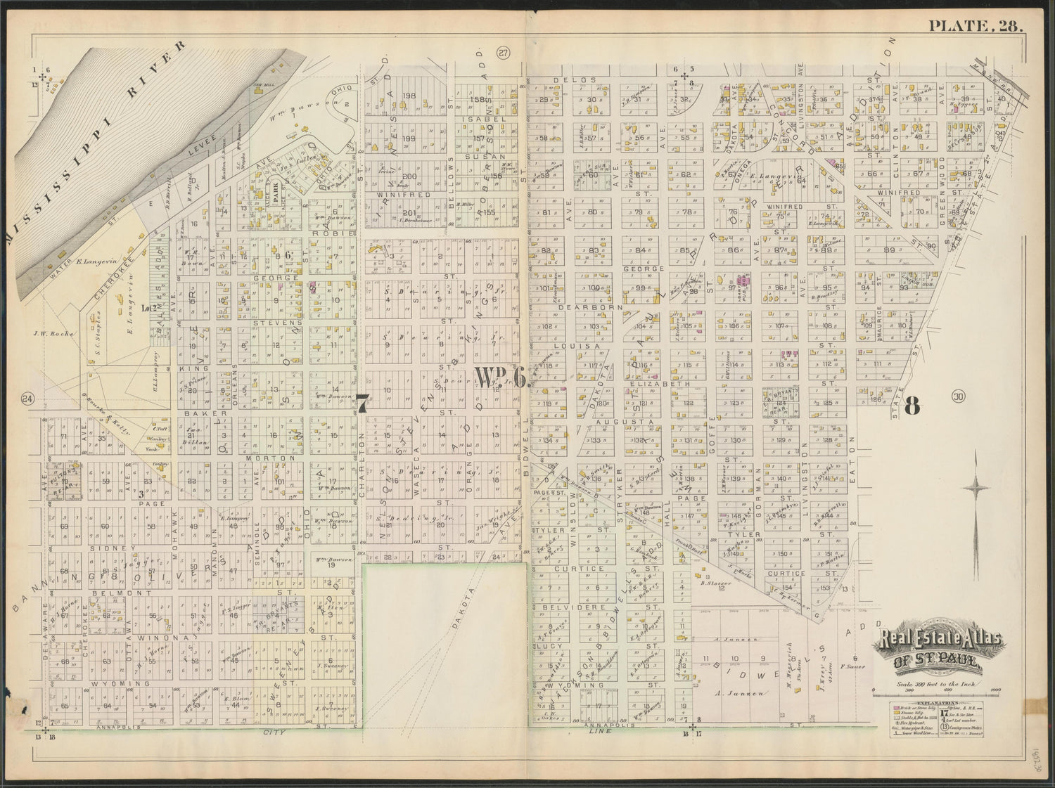 Image 30 of Atlas of the City of St. Paul, Minnesota (maps Only) from Atlas of the City of St. Paul, Minnesota 1884 by Relic Map Company