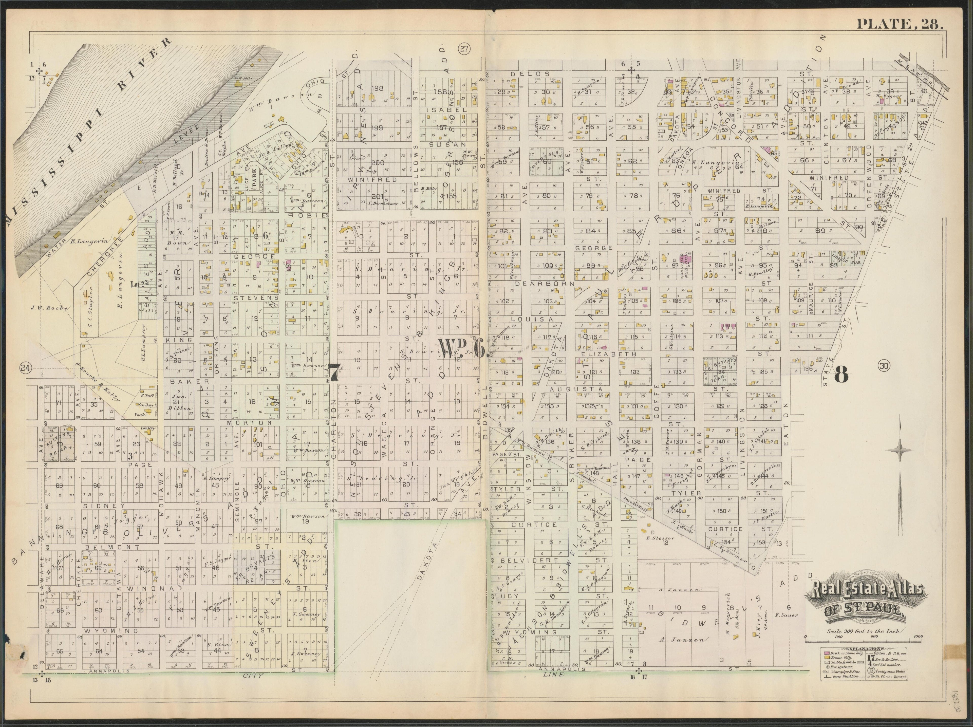 Image 30 of Atlas of the City of St. Paul, Minnesota (maps Only) from Atlas of the City of St. Paul, Minnesota 1884 by Relic Map Company