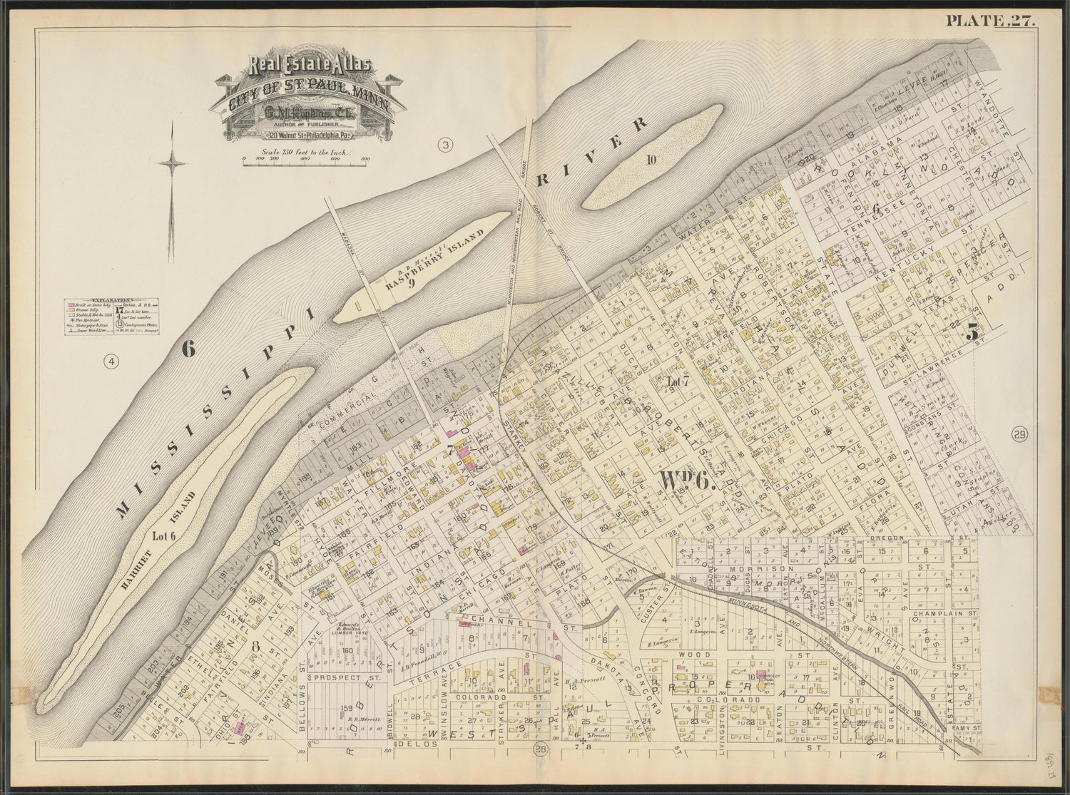 Image 29 of Atlas of the City of St. Paul, Minnesota (maps Only) from Atlas of the City of St. Paul, Minnesota 1884 by Relic Map Company