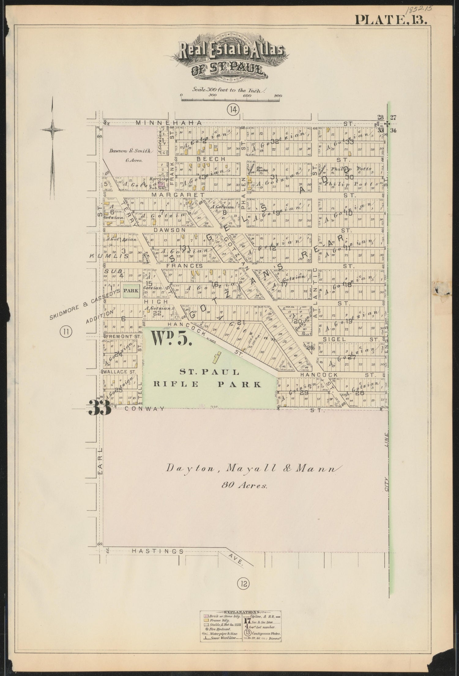 Image 15 of Atlas of the City of St. Paul, Minnesota (maps Only) from Atlas of the City of St. Paul, Minnesota 1884 by Relic Map Company