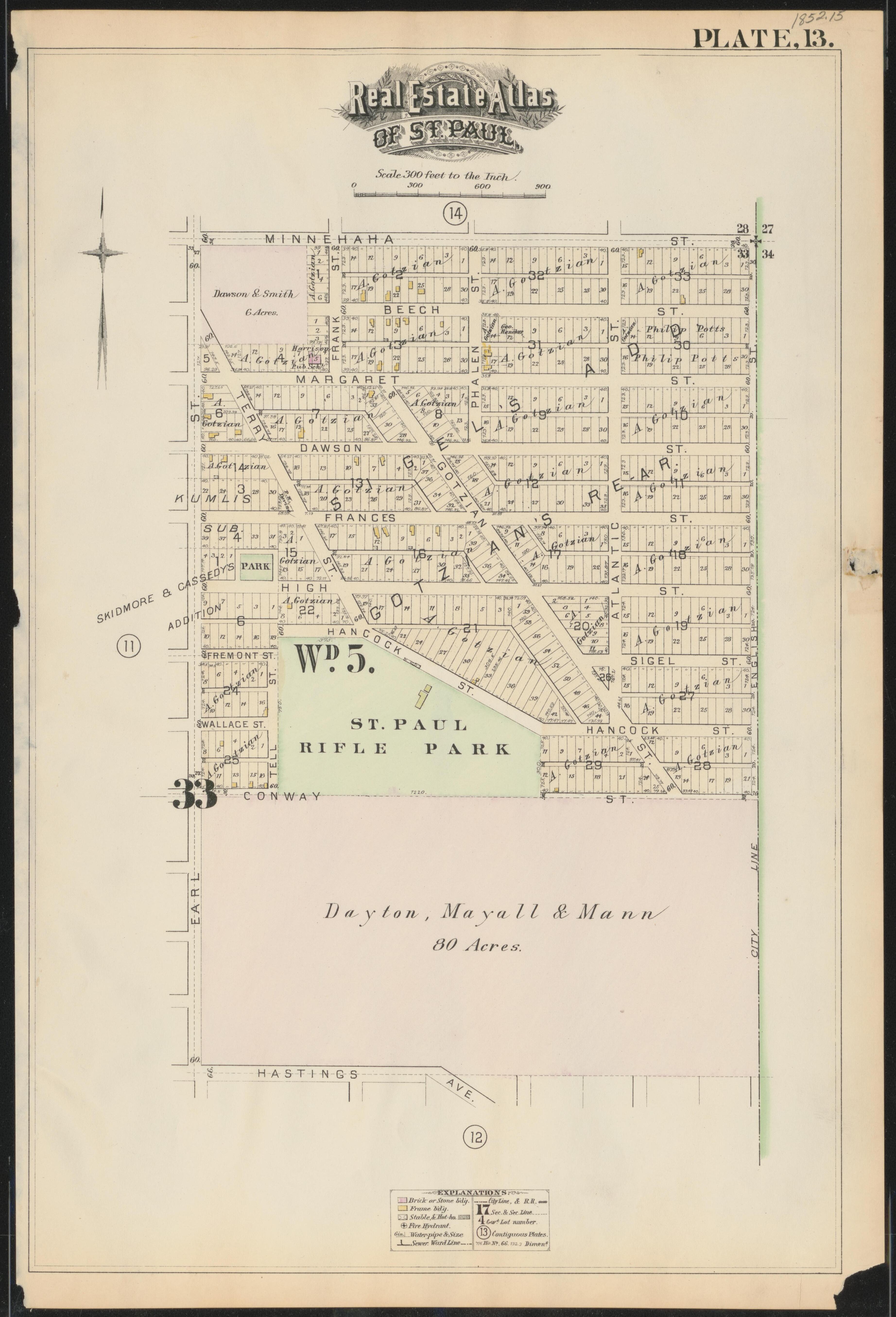 Image 15 of Atlas of the City of St. Paul, Minnesota (maps Only) from Atlas of the City of St. Paul, Minnesota 1884 by Relic Map Company