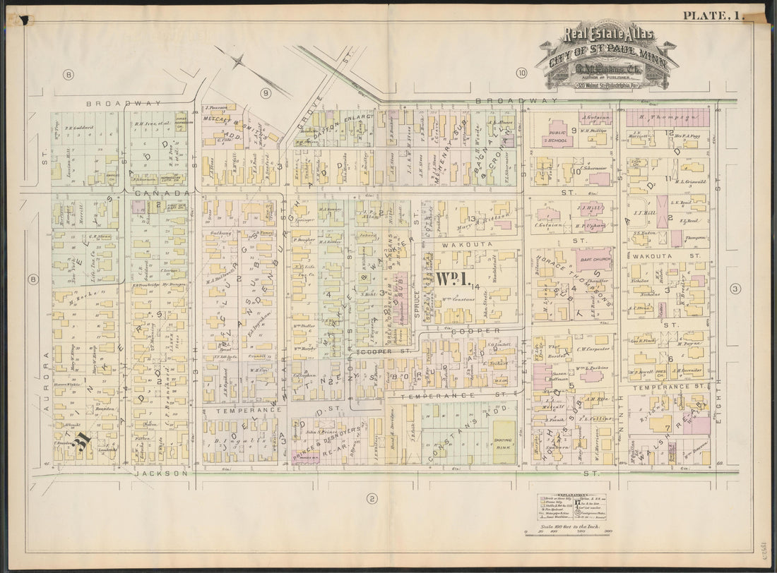Image 3 of Atlas of the City of St. Paul, Minnesota (maps Only) from Atlas of the City of St. Paul, Minnesota 1884 by Relic Map Company