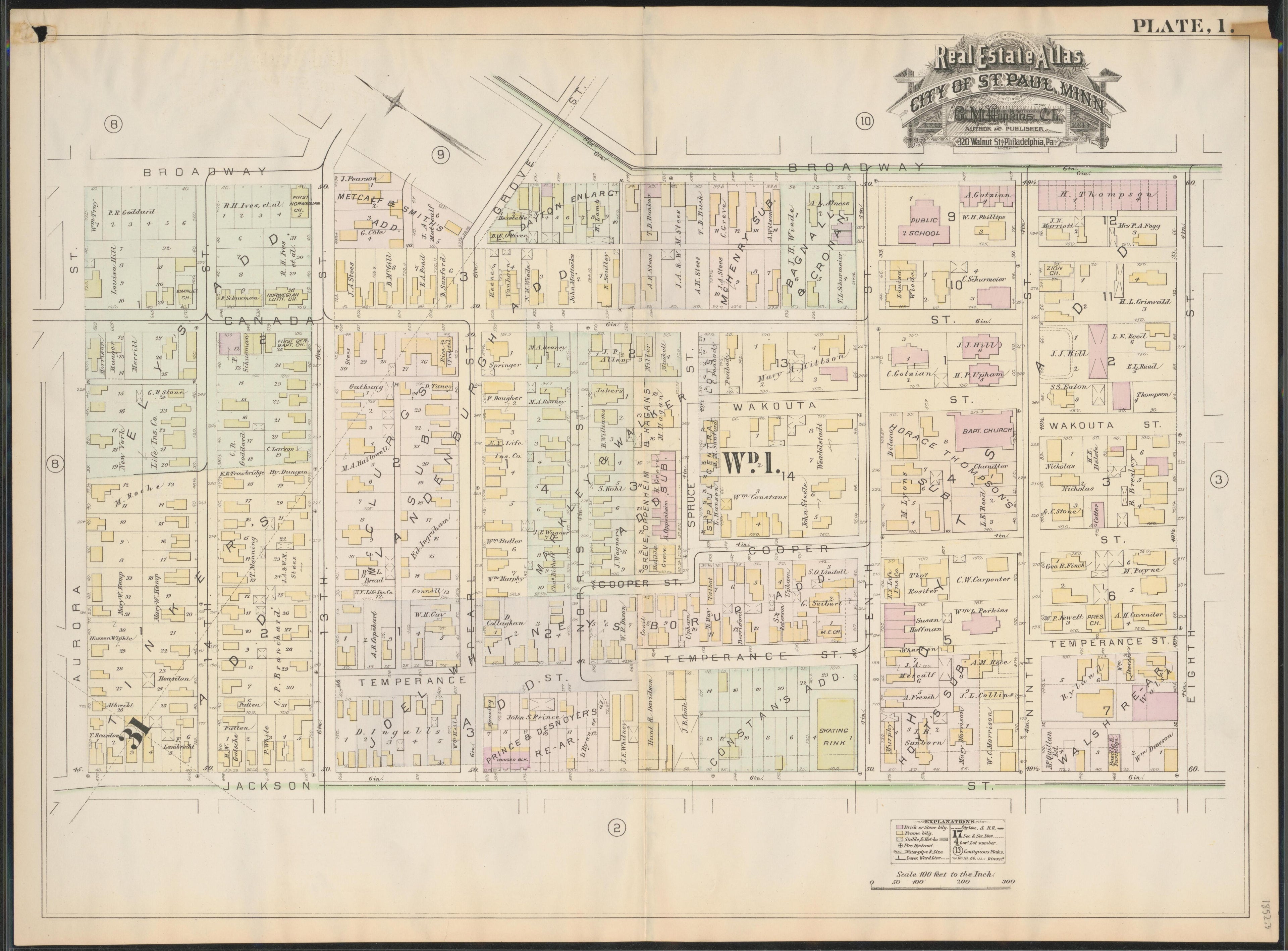 Image 3 of Atlas of the City of St. Paul, Minnesota (maps Only) from Atlas of the City of St. Paul, Minnesota 1884 by Relic Map Company