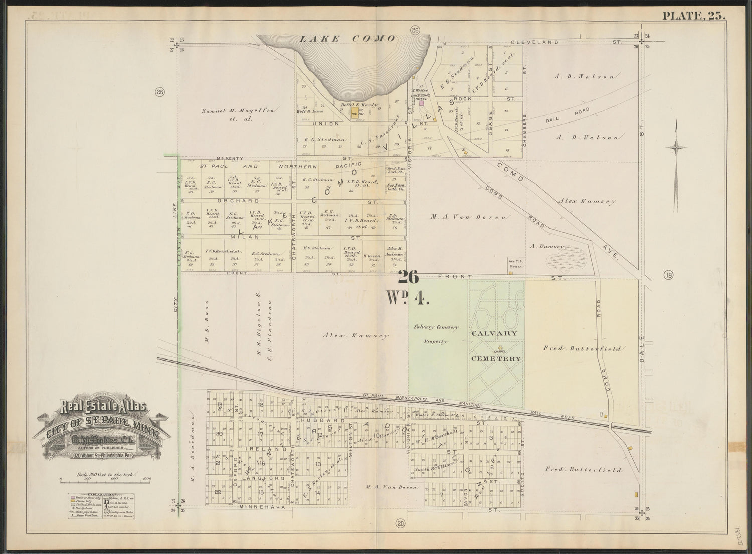 Image 27 of Atlas of the City of St. Paul, Minnesota (maps Only) from Atlas of the City of St. Paul, Minnesota 1884 by Relic Map Company