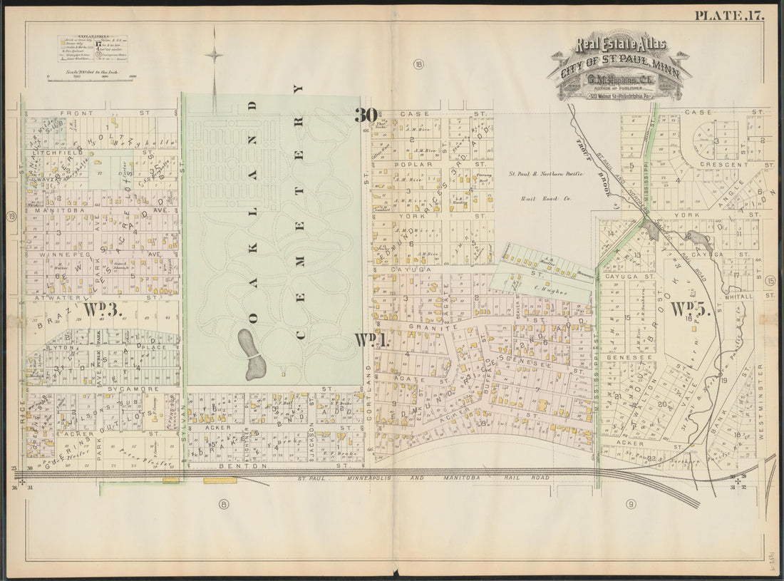 Image 19 of Atlas of the City of St. Paul, Minnesota (maps Only) from Atlas of the City of St. Paul, Minnesota 1884 by Relic Map Company