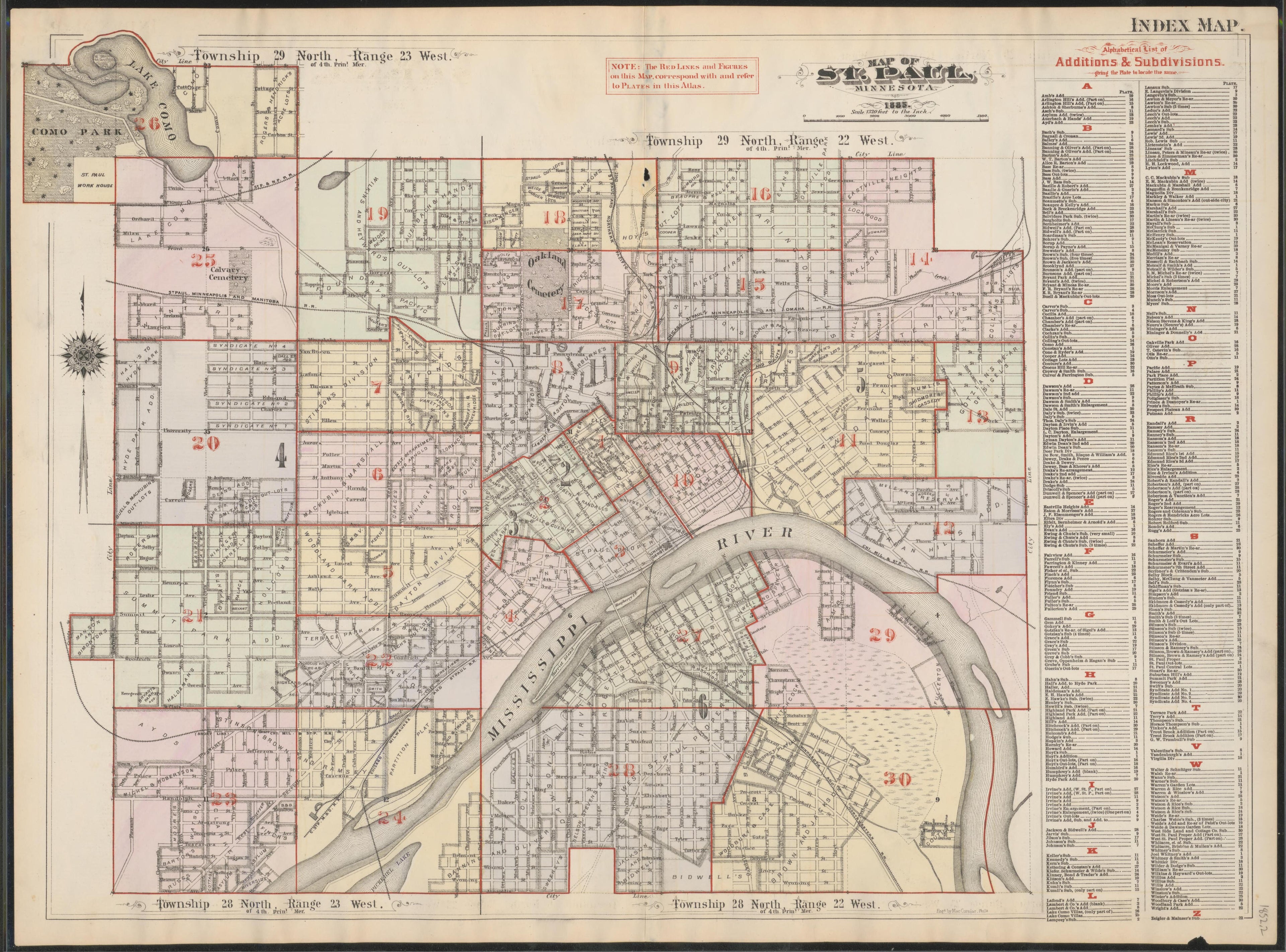 Image 2 of Atlas of the City of St. Paul, Minnesota (maps Only) from Atlas of the City of St. Paul, Minnesota 1884 by Relic Map Company