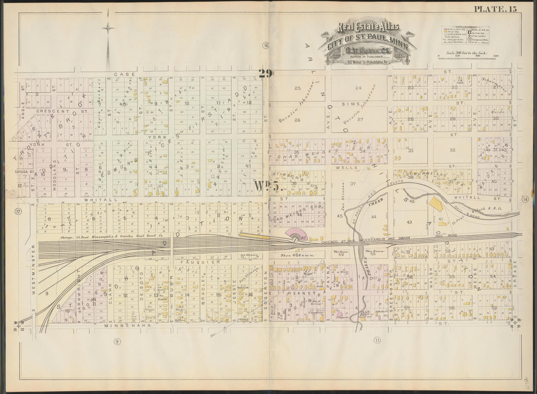 Image 17 of Atlas of the City of St. Paul, Minnesota (maps Only) from Atlas of the City of St. Paul, Minnesota 1884 by Relic Map Company