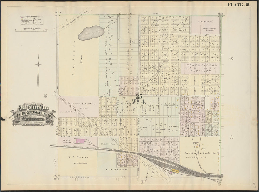 Image 21 of Atlas of the City of St. Paul, Minnesota (maps Only) from Atlas of the City of St. Paul, Minnesota 1884 by Relic Map Company