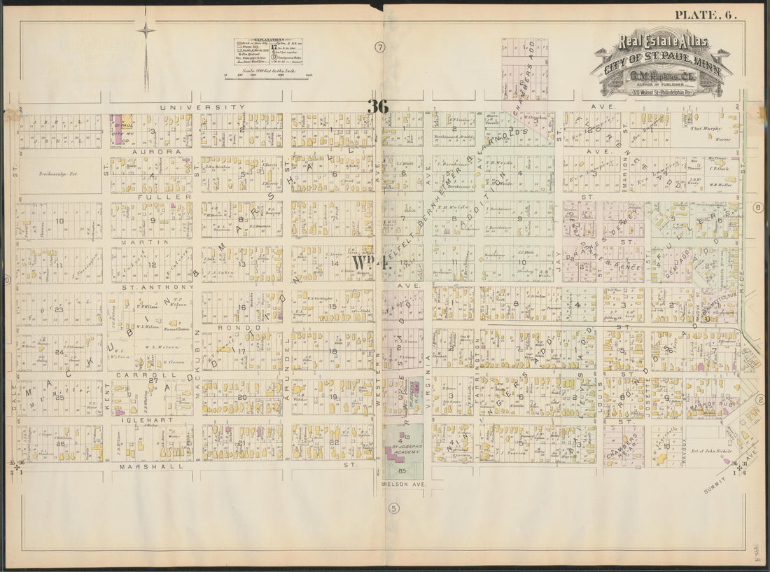 Image 8 of Atlas of the City of St. Paul, Minnesota (maps Only) from Atlas of the City of St. Paul, Minnesota 1884 by Relic Map Company