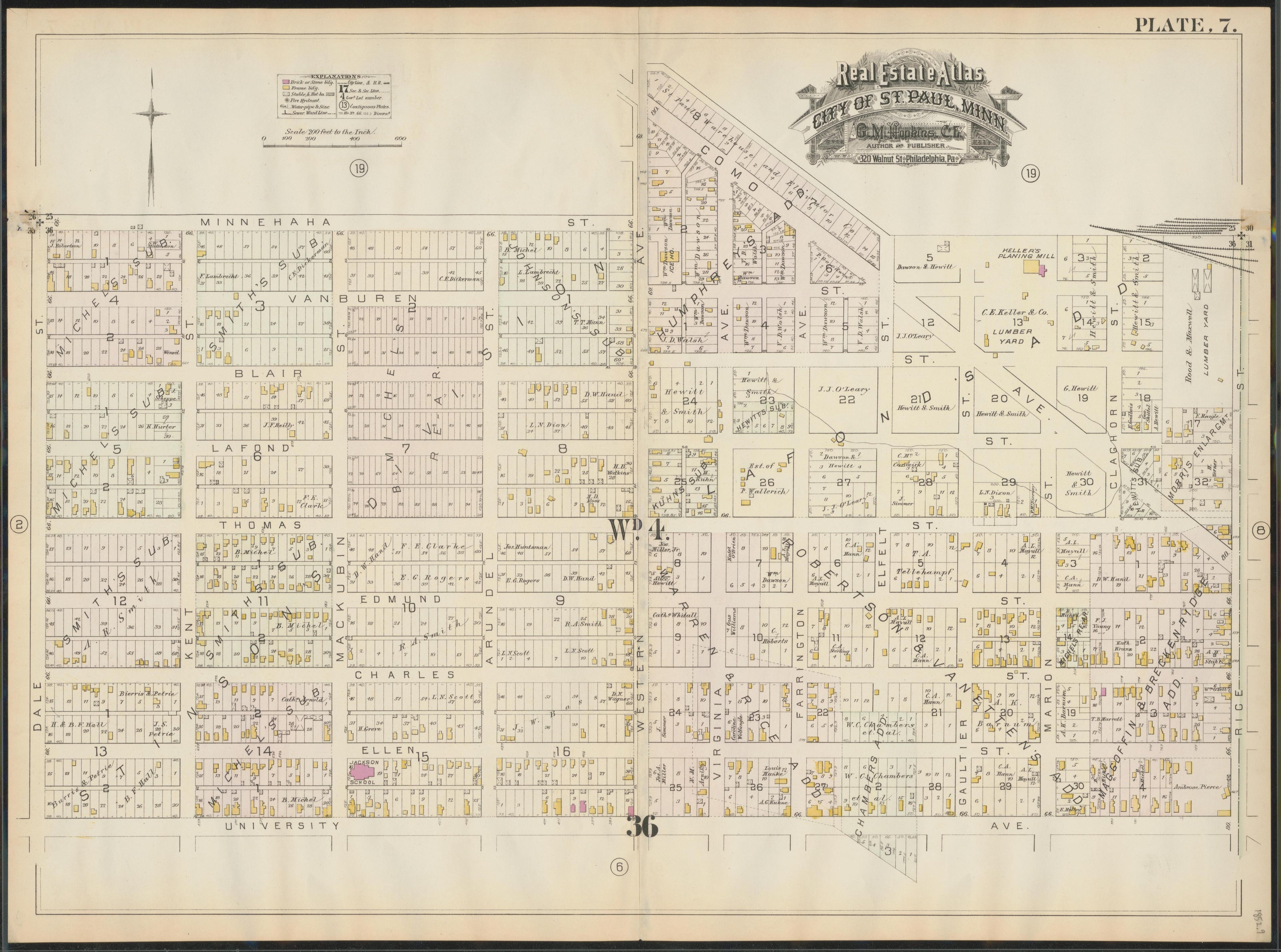 Image 9 of Atlas of the City of St. Paul, Minnesota (maps Only) from Atlas of the City of St. Paul, Minnesota 1884 by Relic Map Company