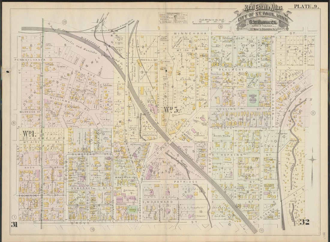 Image 11 of Atlas of the City of St. Paul, Minnesota (maps Only) from Atlas of the City of St. Paul, Minnesota 1884 by Relic Map Company
