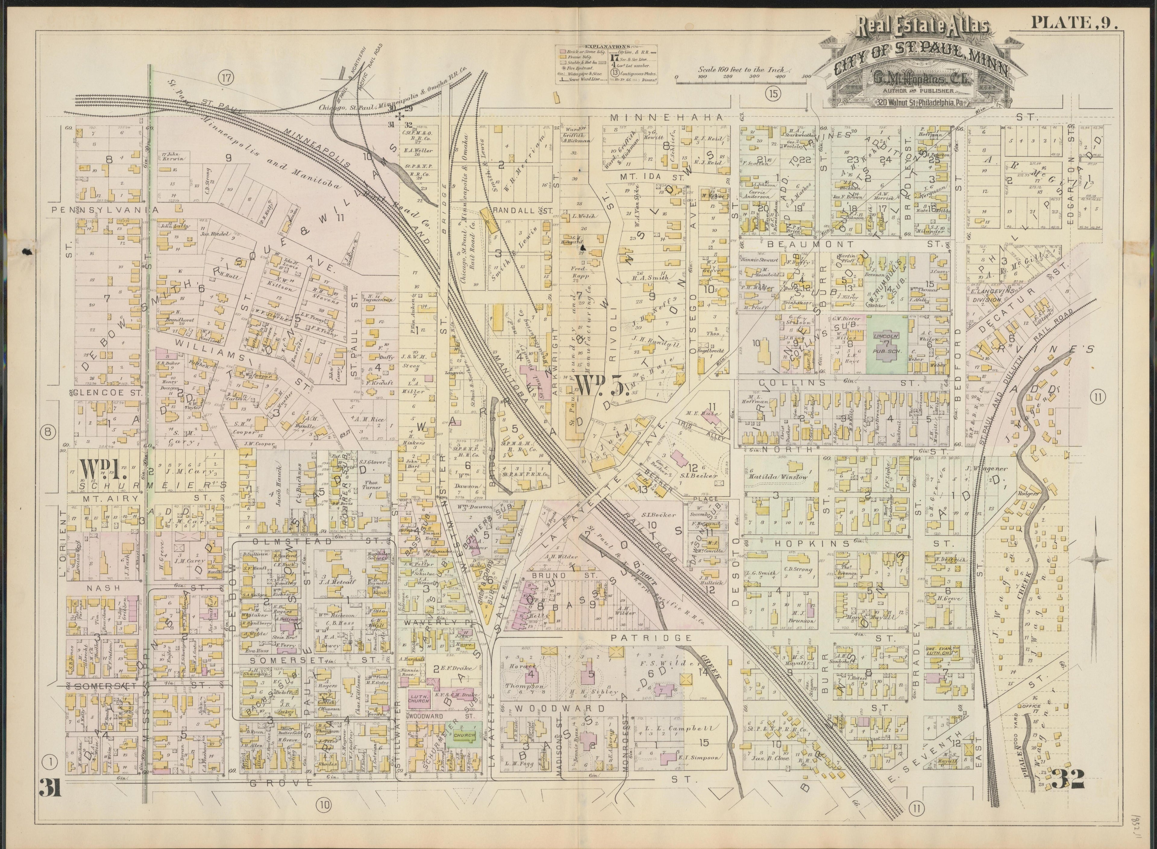 Image 11 of Atlas of the City of St. Paul, Minnesota (maps Only) from Atlas of the City of St. Paul, Minnesota 1884 by Relic Map Company