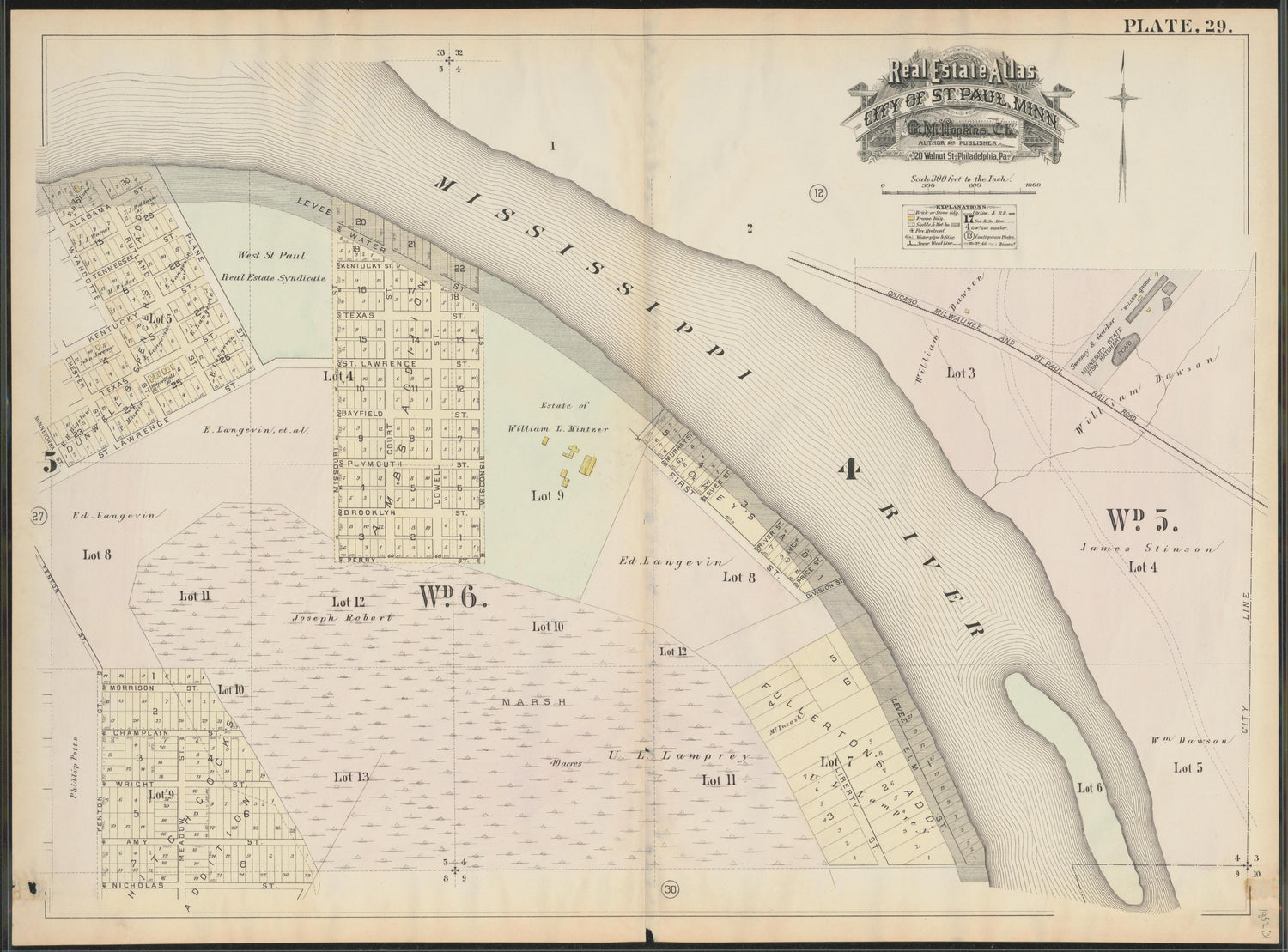 Image 31 of Atlas of the City of St. Paul, Minnesota (maps Only) from Atlas of the City of St. Paul, Minnesota 1884 by Relic Map Company