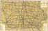 Map of Iowa Showing Principal Automobile Routes from Atlas of Ida County, Iowa 1920 by Relic Map Company
