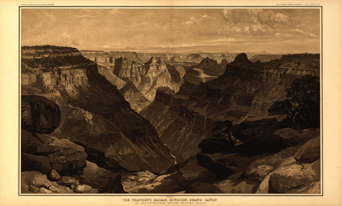 This old map of Arizona, Grand Canyon,  was created by Dutton, Clarence E. (Clarence Edward) in 1882