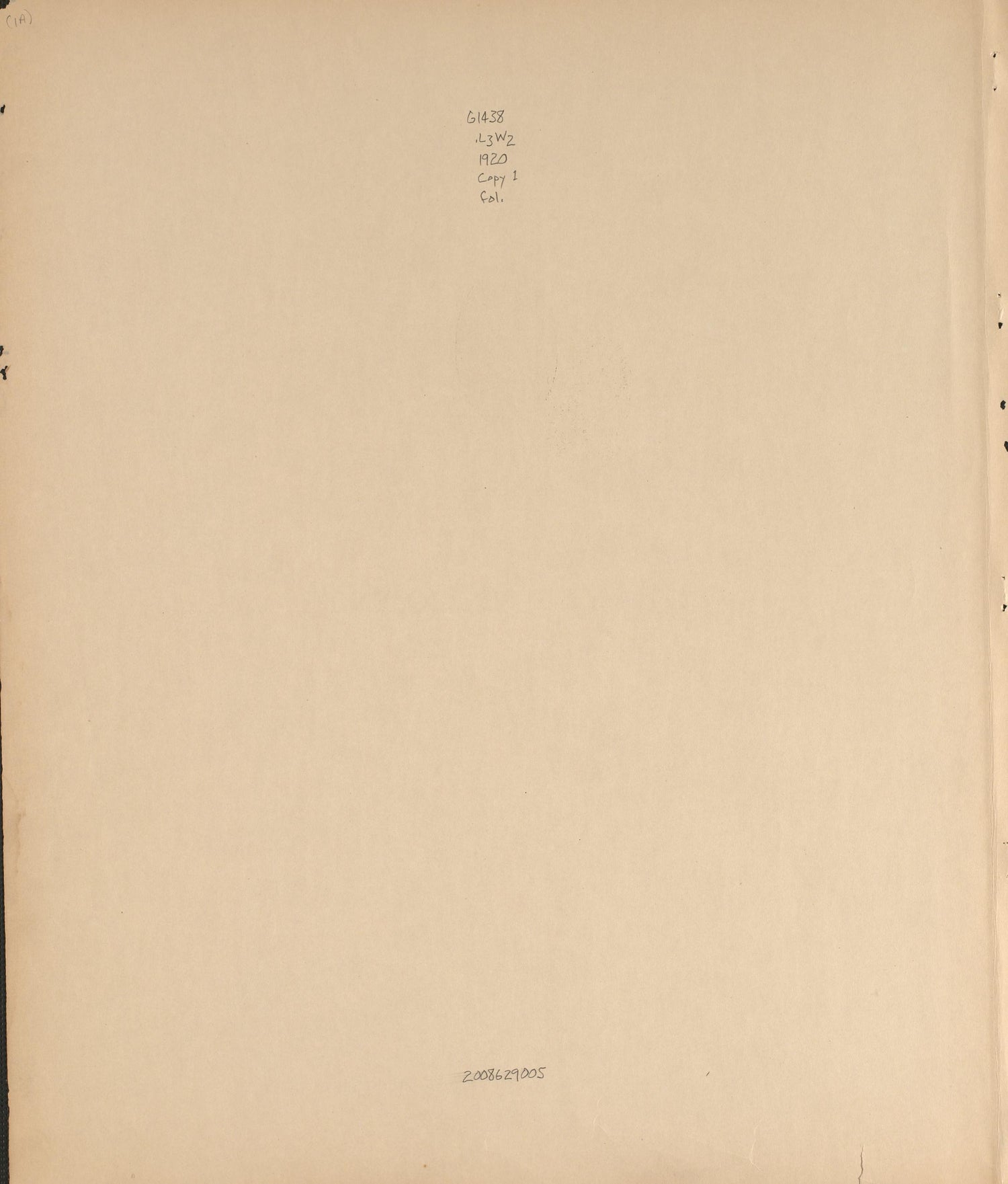 Endpage from Atlas of Lafayette County, Missouri 1920 by Relic Map Company