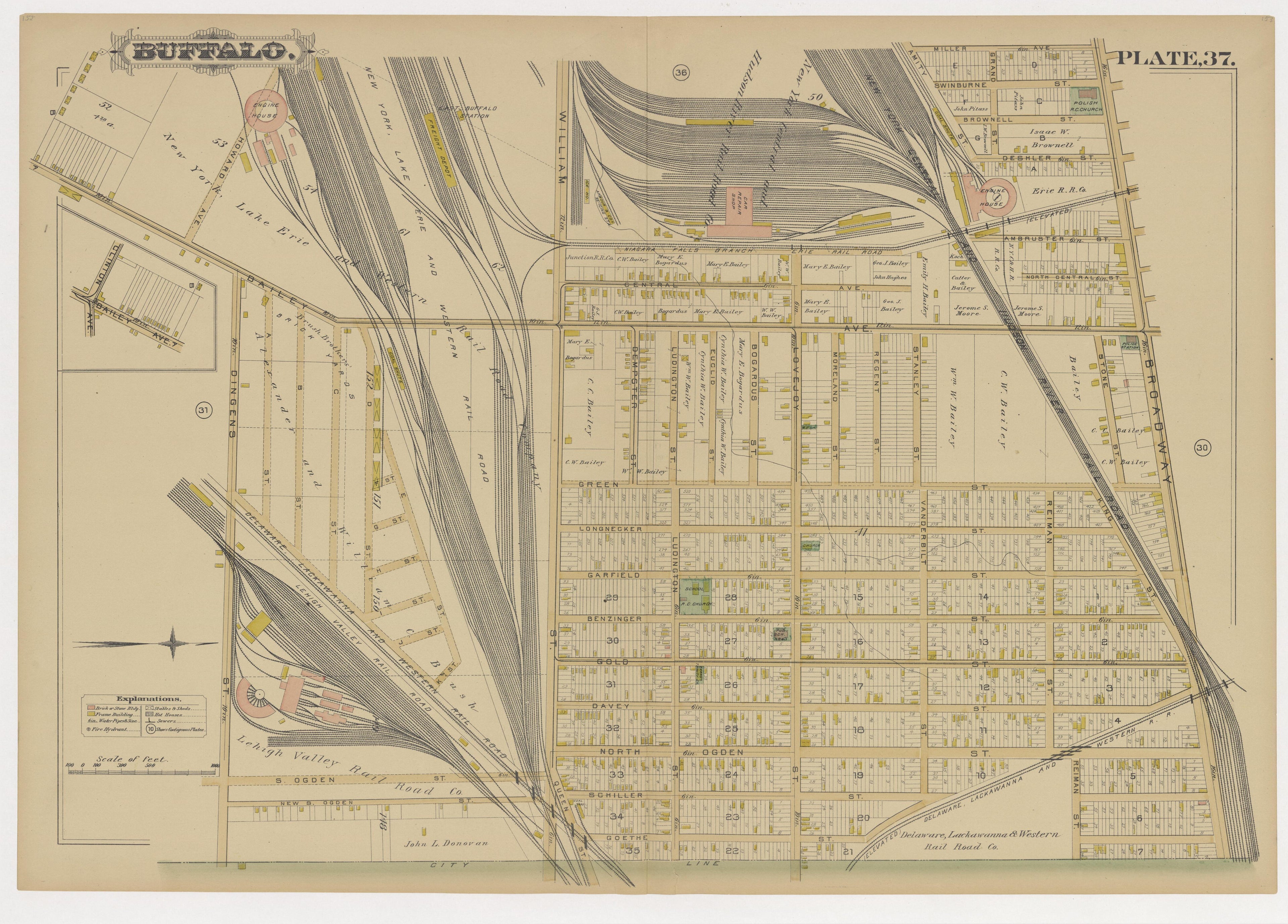 Image 40 of Atlas of the City of Buffalo, N.Y. from Atlas of the City of Buffalo, N.Y 1891 by Relic Map Company