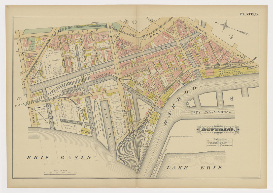 Image 8 of Atlas of the City of Buffalo, N.Y. from Atlas of the City of Buffalo, N.Y 1891 by Relic Map Company