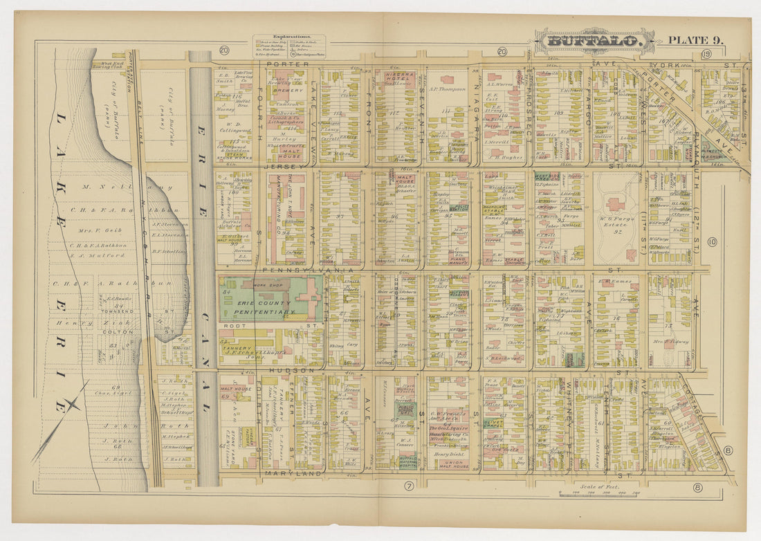 Image 12 of Atlas of the City of Buffalo, N.Y. from Atlas of the City of Buffalo, N.Y 1891 by Relic Map Company