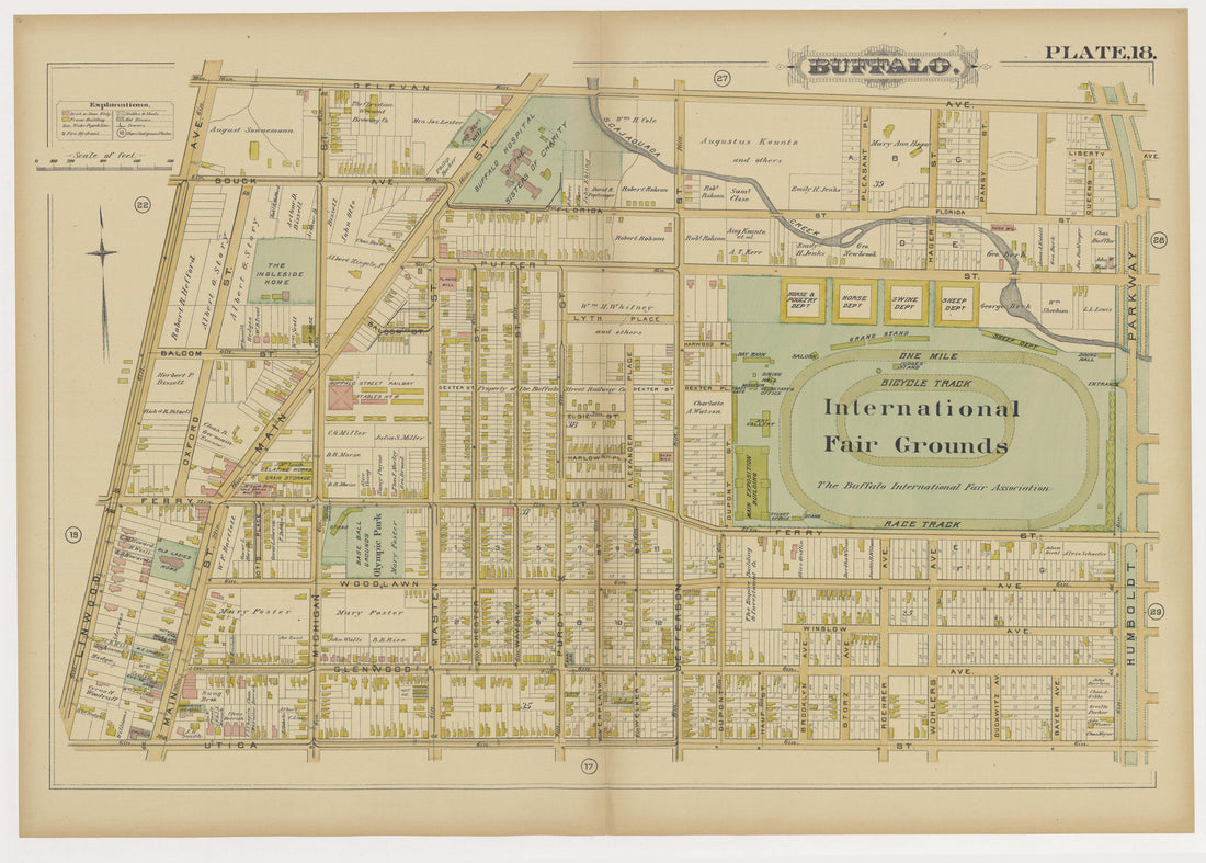 Image 21 of Atlas of the City of Buffalo, N.Y. from Atlas of the City of Buffalo, N.Y 1891 by Relic Map Company