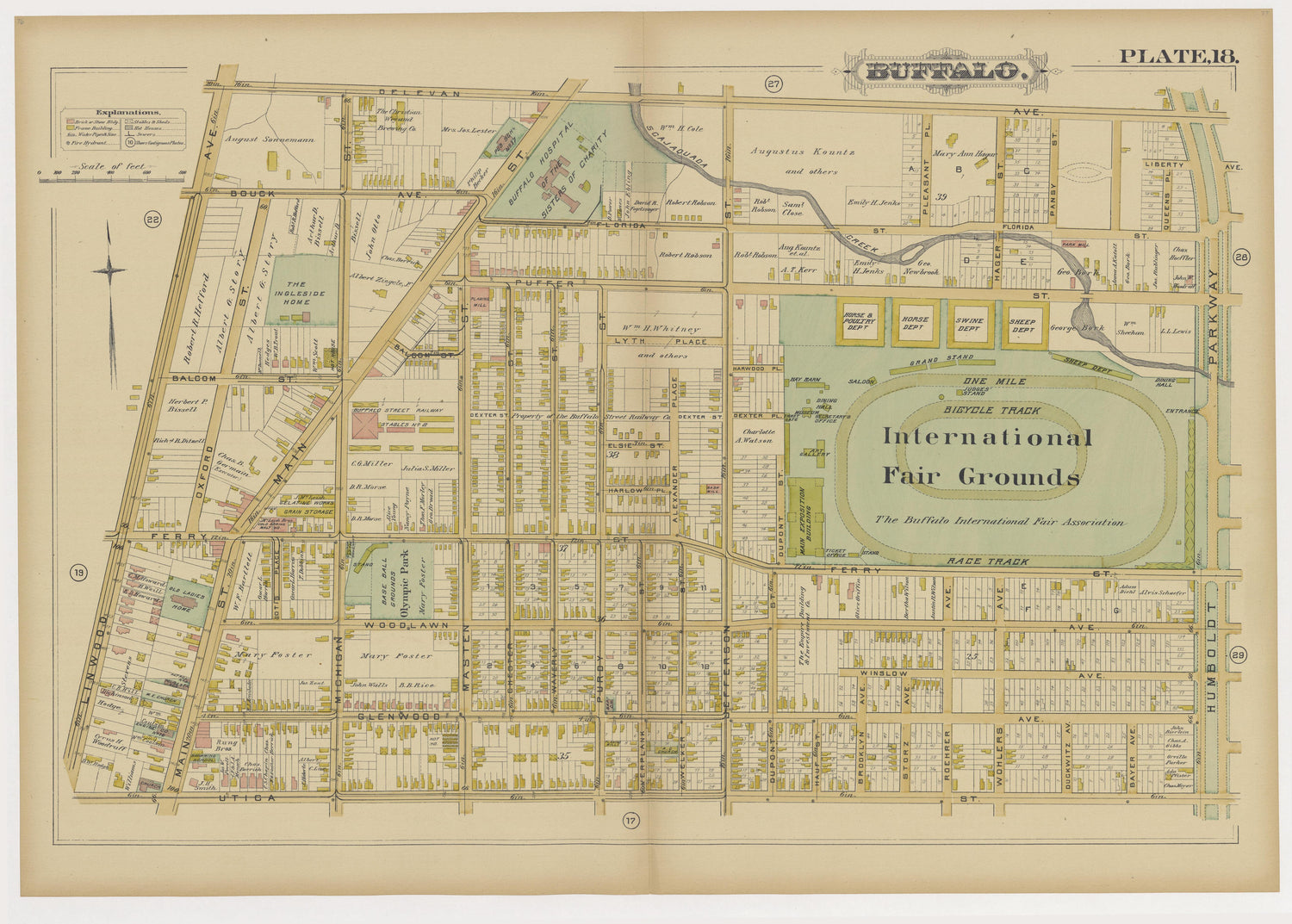Image 21 of Atlas of the City of Buffalo, N.Y. from Atlas of the City of Buffalo, N.Y 1891 by Relic Map Company