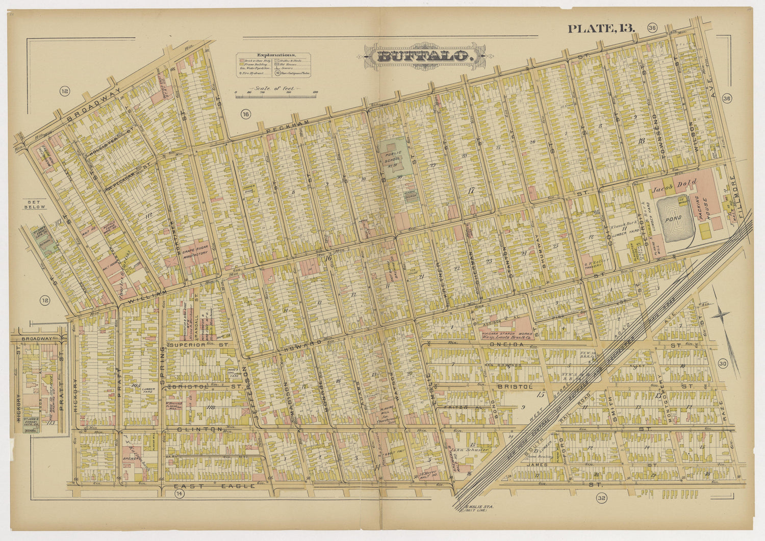 Image 16 of Atlas of the City of Buffalo, N.Y. from Atlas of the City of Buffalo, N.Y 1891 by Relic Map Company