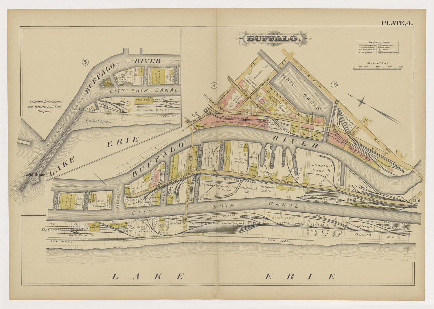 Image 7 of Atlas of the City of Buffalo, N.Y. from Atlas of the City of Buffalo, N.Y 1891 by Relic Map Company