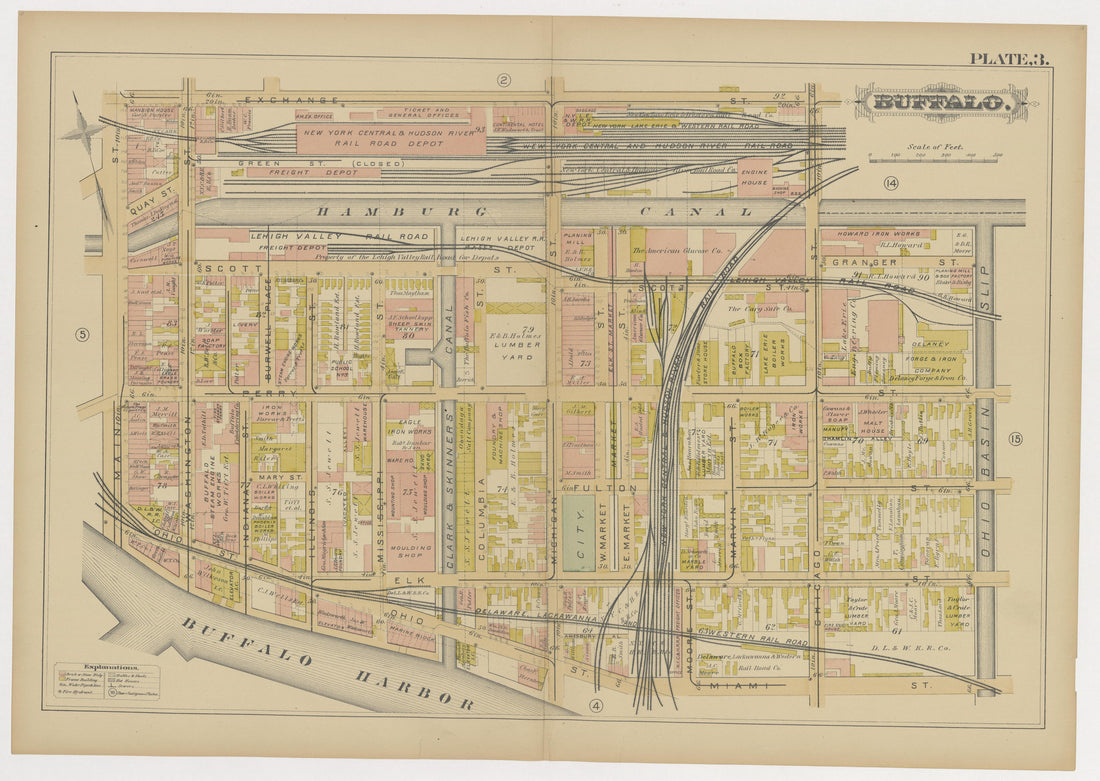 Image 6 of Atlas of the City of Buffalo, N.Y. from Atlas of the City of Buffalo, N.Y 1891 by Relic Map Company
