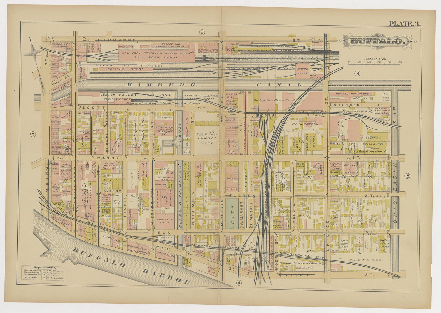 Image 6 of Atlas of the City of Buffalo, N.Y. from Atlas of the City of Buffalo, N.Y 1891 by Relic Map Company