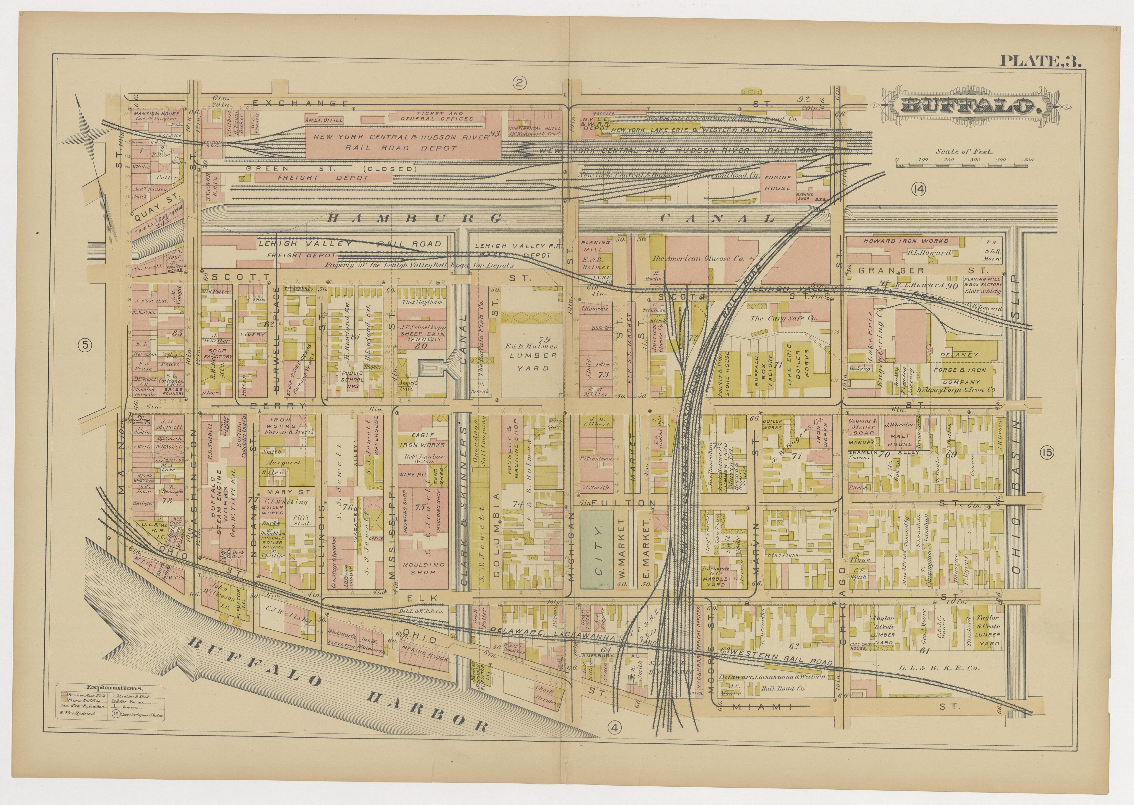 Image 6 of Atlas of the City of Buffalo, N.Y. from Atlas of the City of Buffalo, N.Y 1891 by Relic Map Company