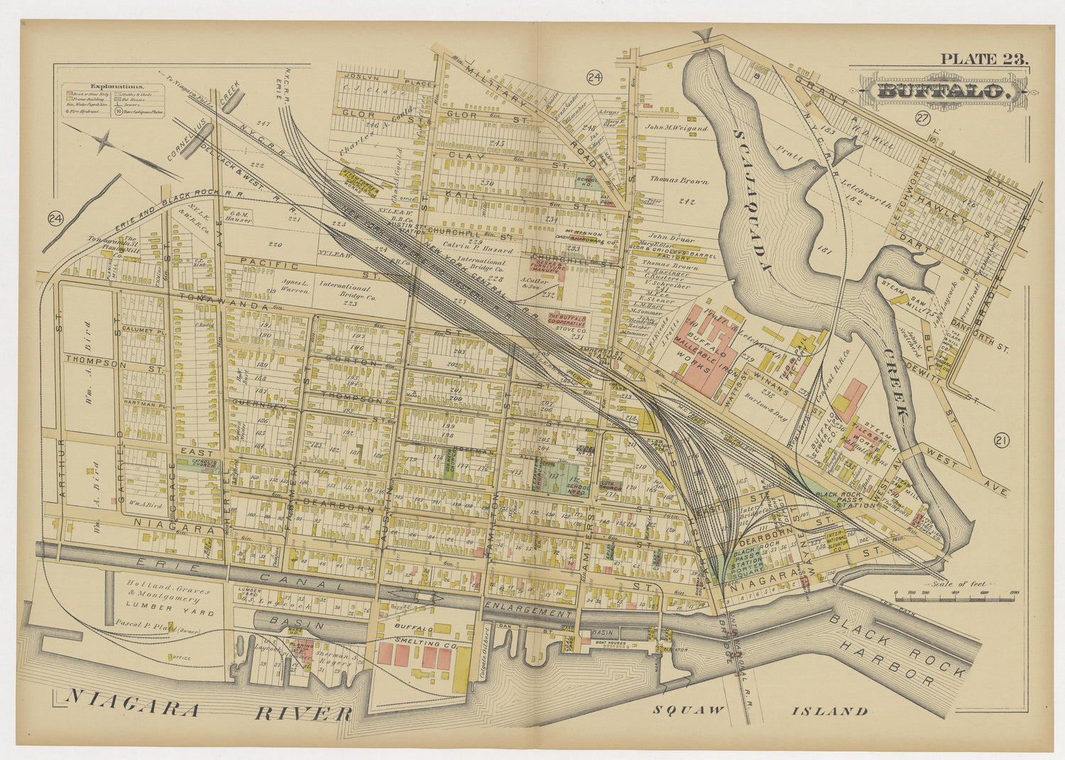 Image 26 of Atlas of the City of Buffalo, N.Y. from Atlas of the City of Buffalo, N.Y 1891 by Relic Map Company