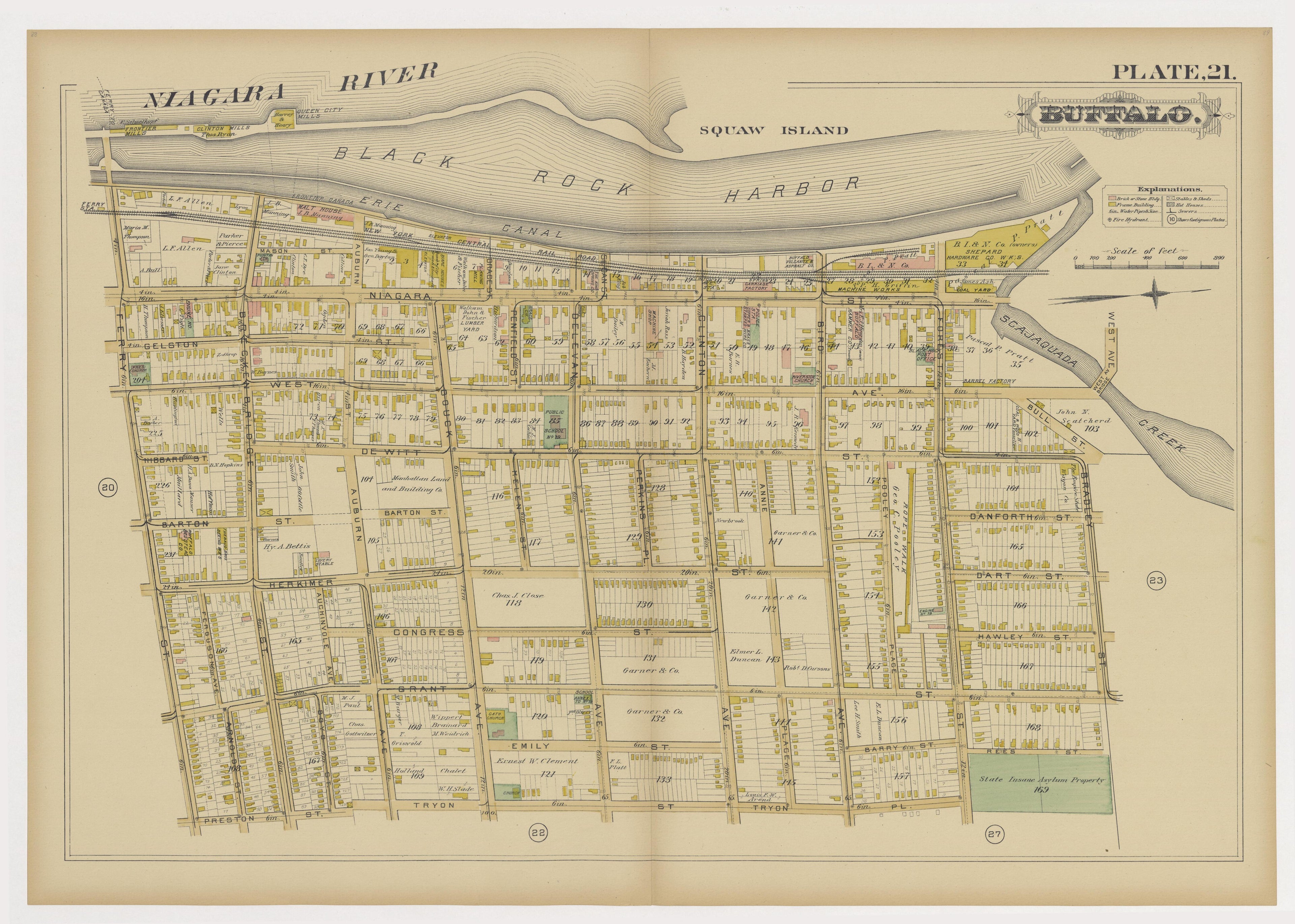 Image 24 of Atlas of the City of Buffalo, N.Y. from Atlas of the City of Buffalo, N.Y 1891 by Relic Map Company