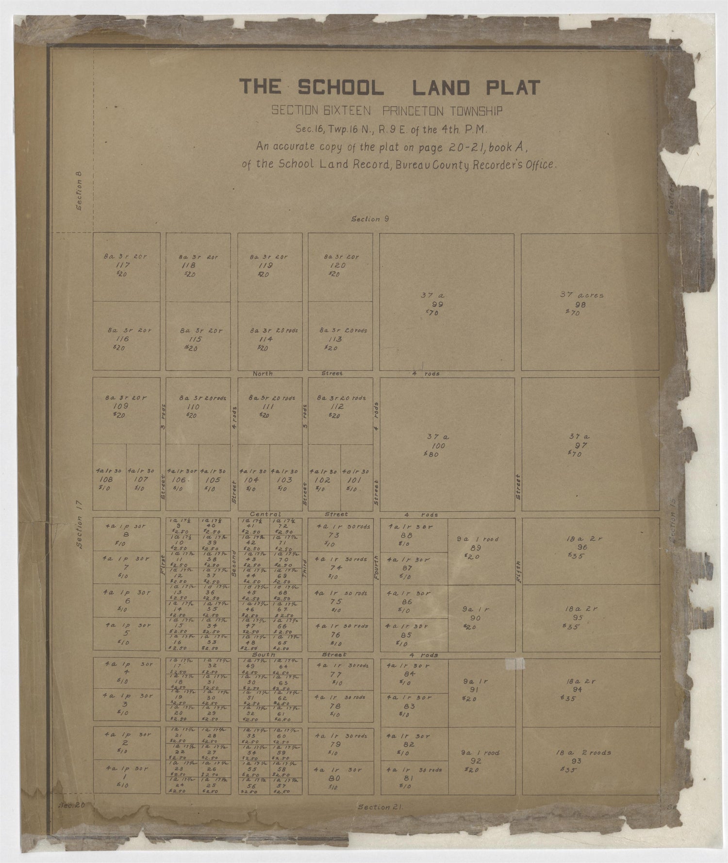 Image 23 of 20th Century Atlas of Bureau County, Illinois from 20th Century Atlas of Bureau County, Illinois : Containing Maps of Villages, Cities and Townships of the County, of the State, United States and World 1905 by Relic Map Company