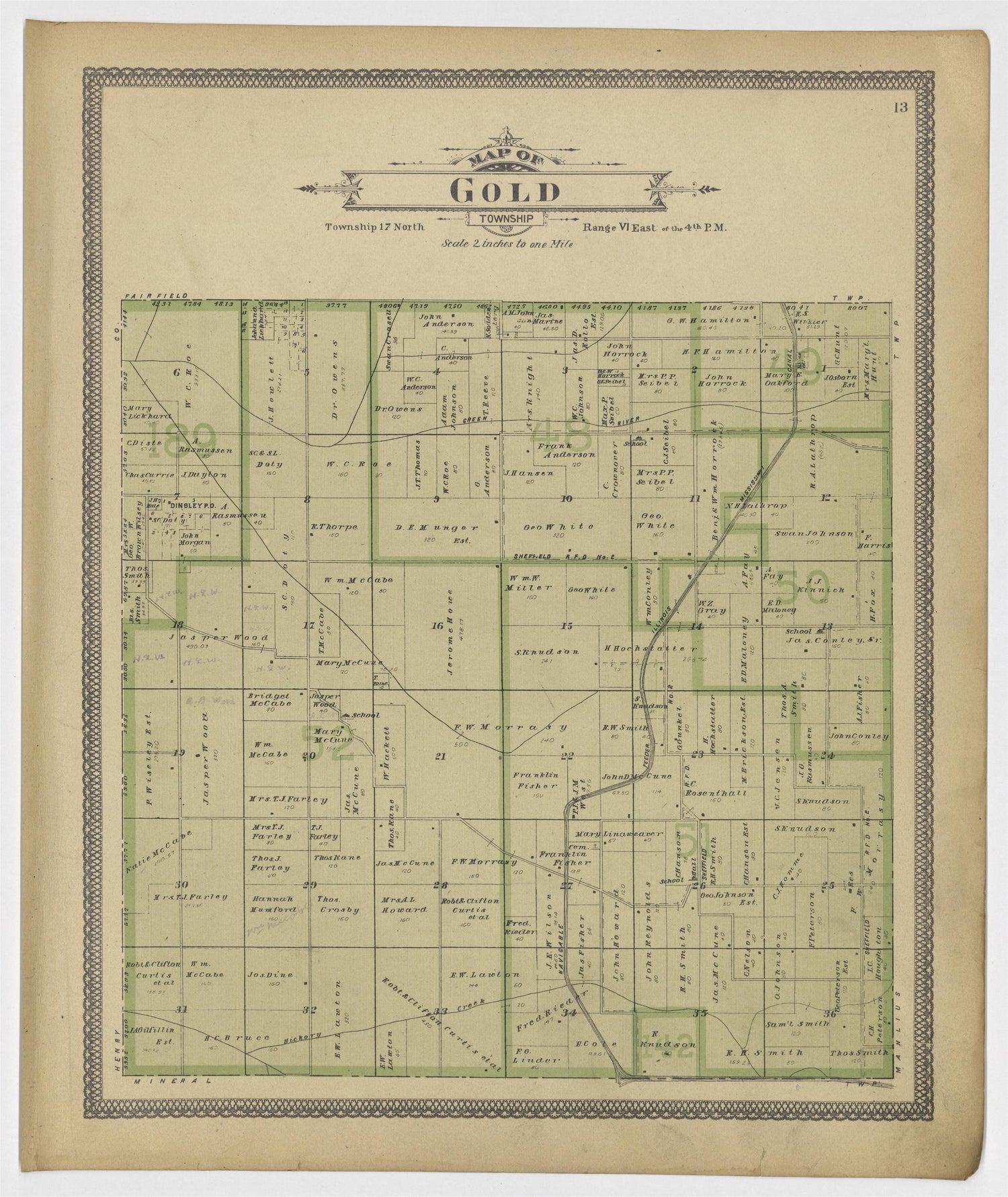 Image 8 of 20th Century Atlas of Bureau County, Illinois from 20th Century Atlas of Bureau County, Illinois : Containing Maps of Villages, Cities and Townships of the County, of the State, United States and World 1905 by Relic Map Company