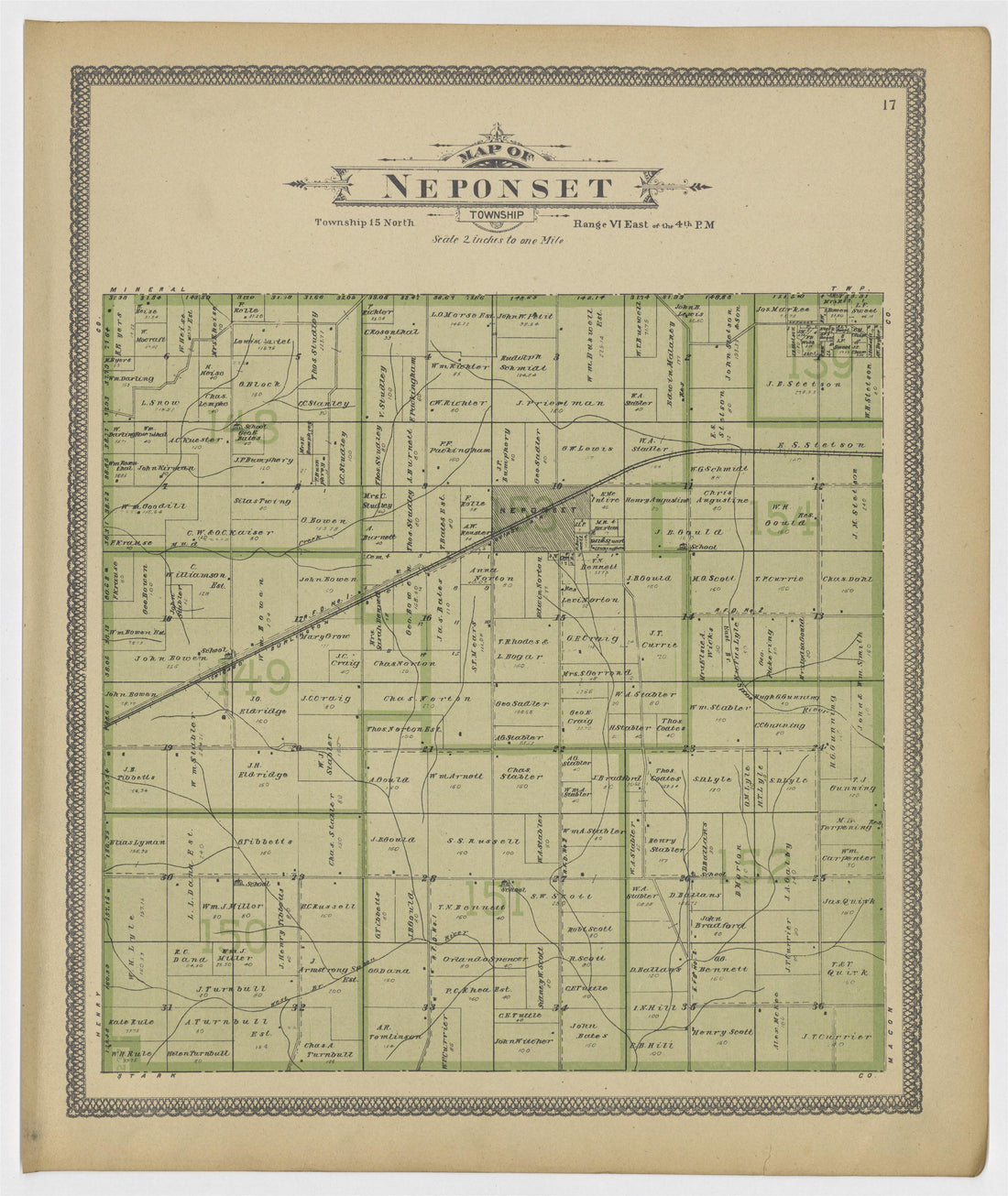 Image 10 of 20th Century Atlas of Bureau County, Illinois from 20th Century Atlas of Bureau County, Illinois : Containing Maps of Villages, Cities and Townships of the County, of the State, United States and World 1905 by Relic Map Company