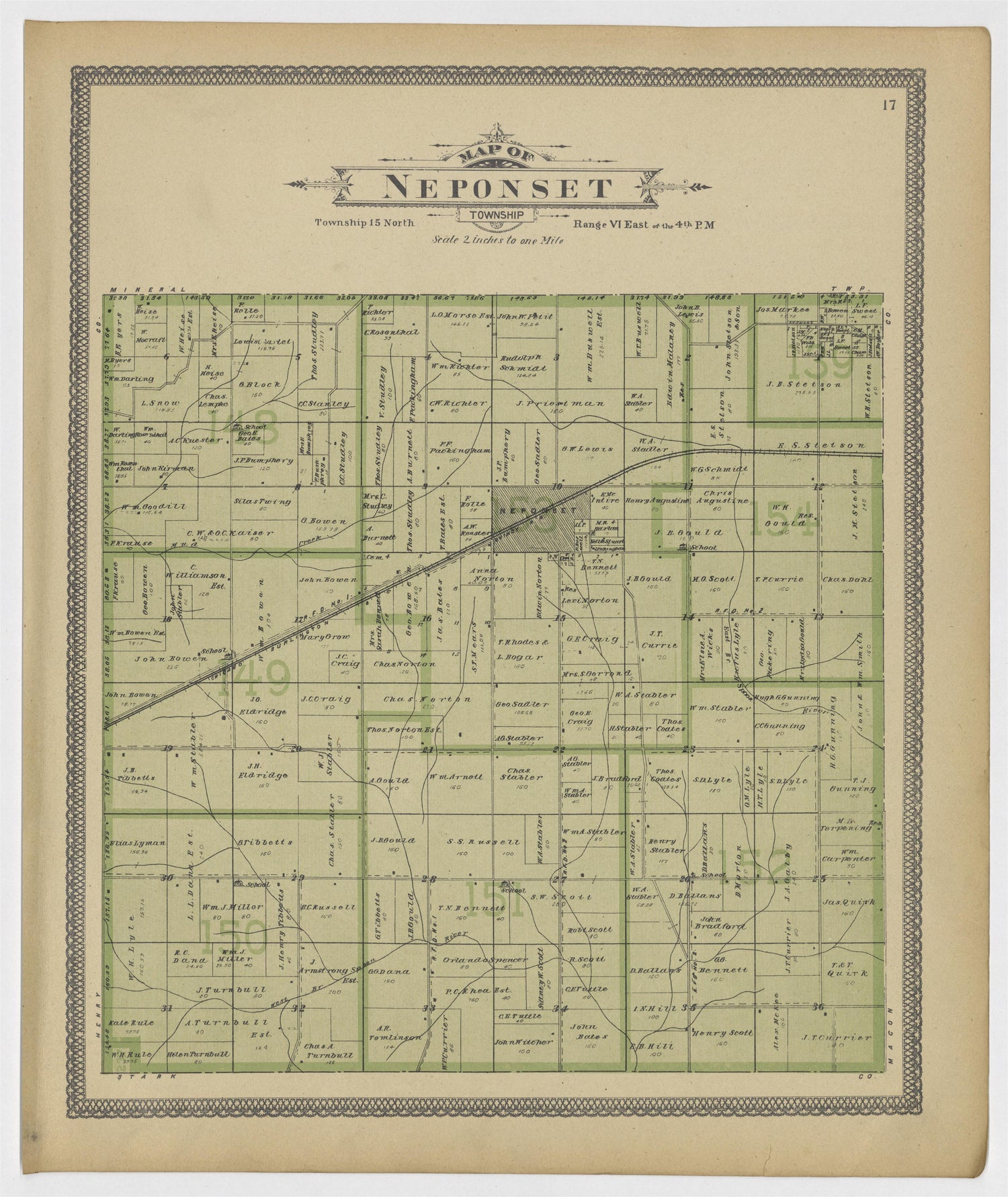 Image 10 of 20th Century Atlas of Bureau County, Illinois from 20th Century Atlas of Bureau County, Illinois : Containing Maps of Villages, Cities and Townships of the County, of the State, United States and World 1905 by Relic Map Company