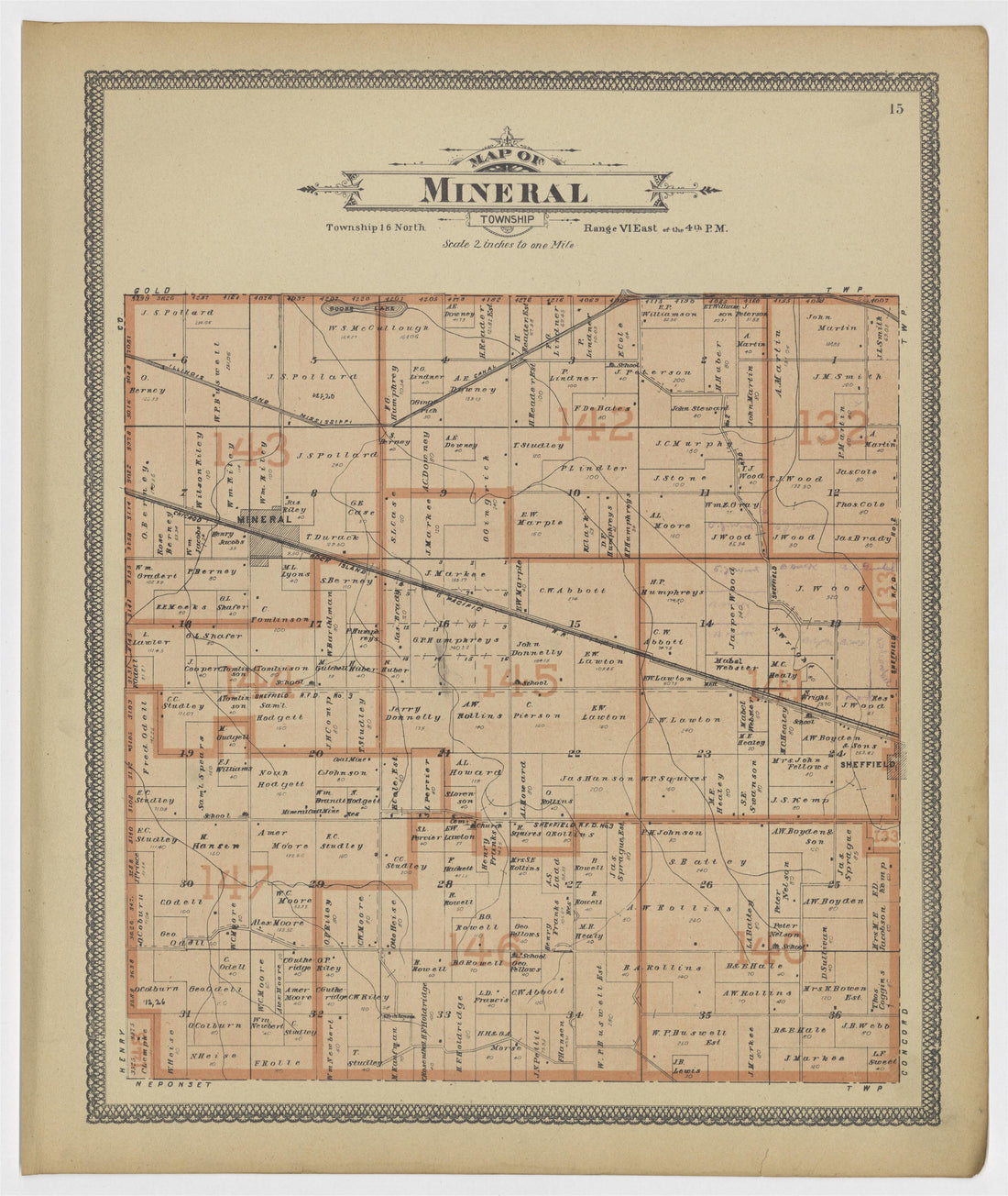 Image 9 of 20th Century Atlas of Bureau County, Illinois from 20th Century Atlas of Bureau County, Illinois : Containing Maps of Villages, Cities and Townships of the County, of the State, United States and World 1905 by Relic Map Company