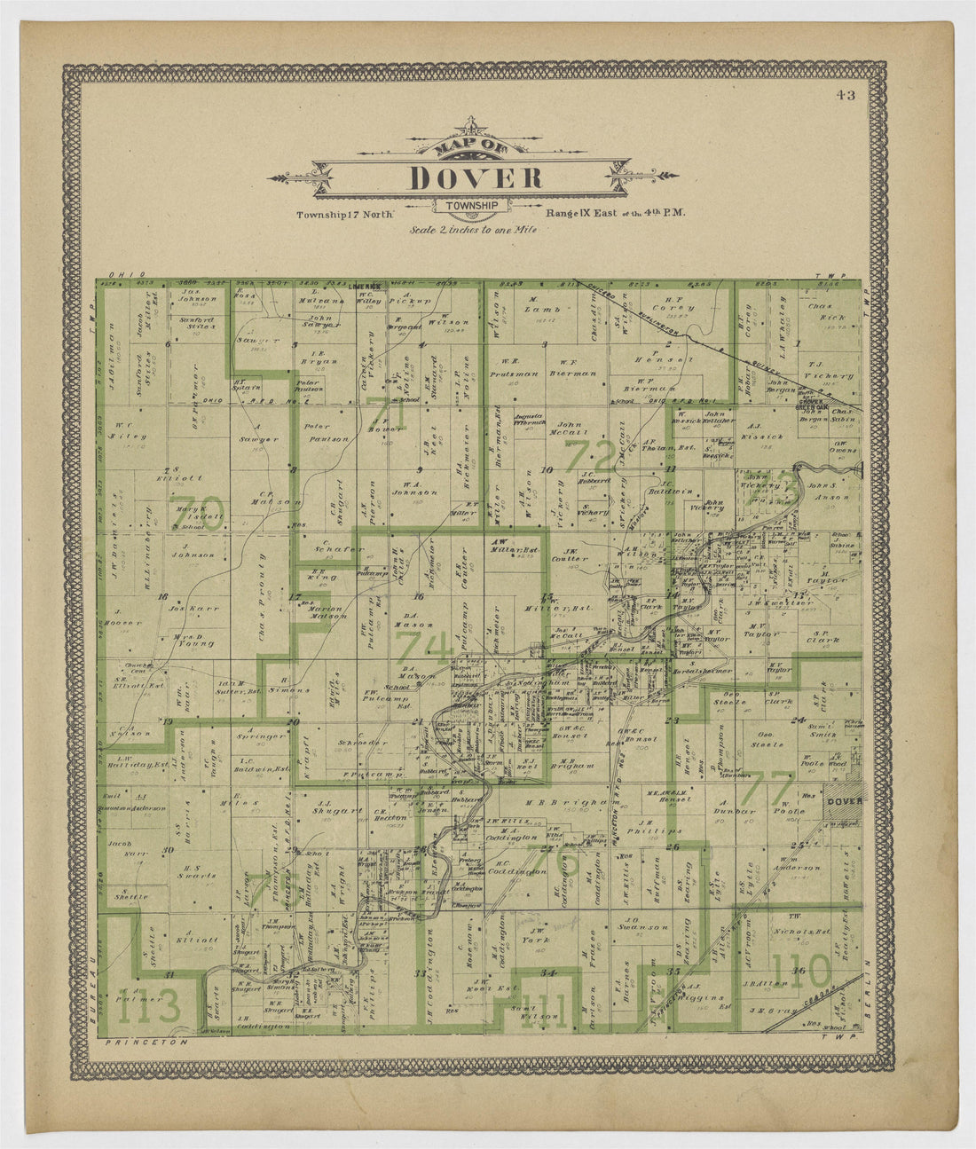 Image 25 of 20th Century Atlas of Bureau County, Illinois from 20th Century Atlas of Bureau County, Illinois : Containing Maps of Villages, Cities and Townships of the County, of the State, United States and World 1905 by Relic Map Company