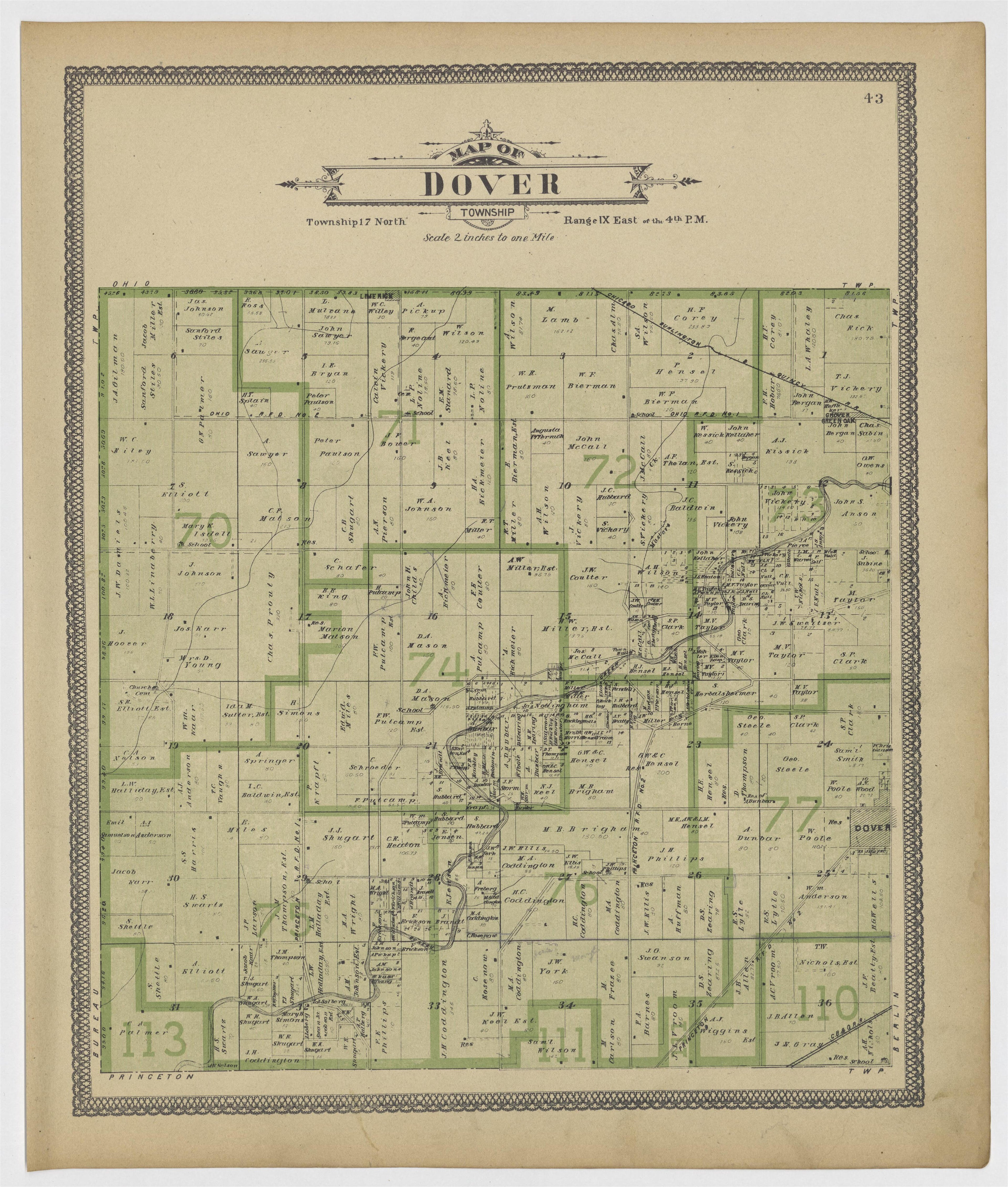 Image 25 of 20th Century Atlas of Bureau County, Illinois from 20th Century Atlas of Bureau County, Illinois : Containing Maps of Villages, Cities and Townships of the County, of the State, United States and World 1905 by Relic Map Company