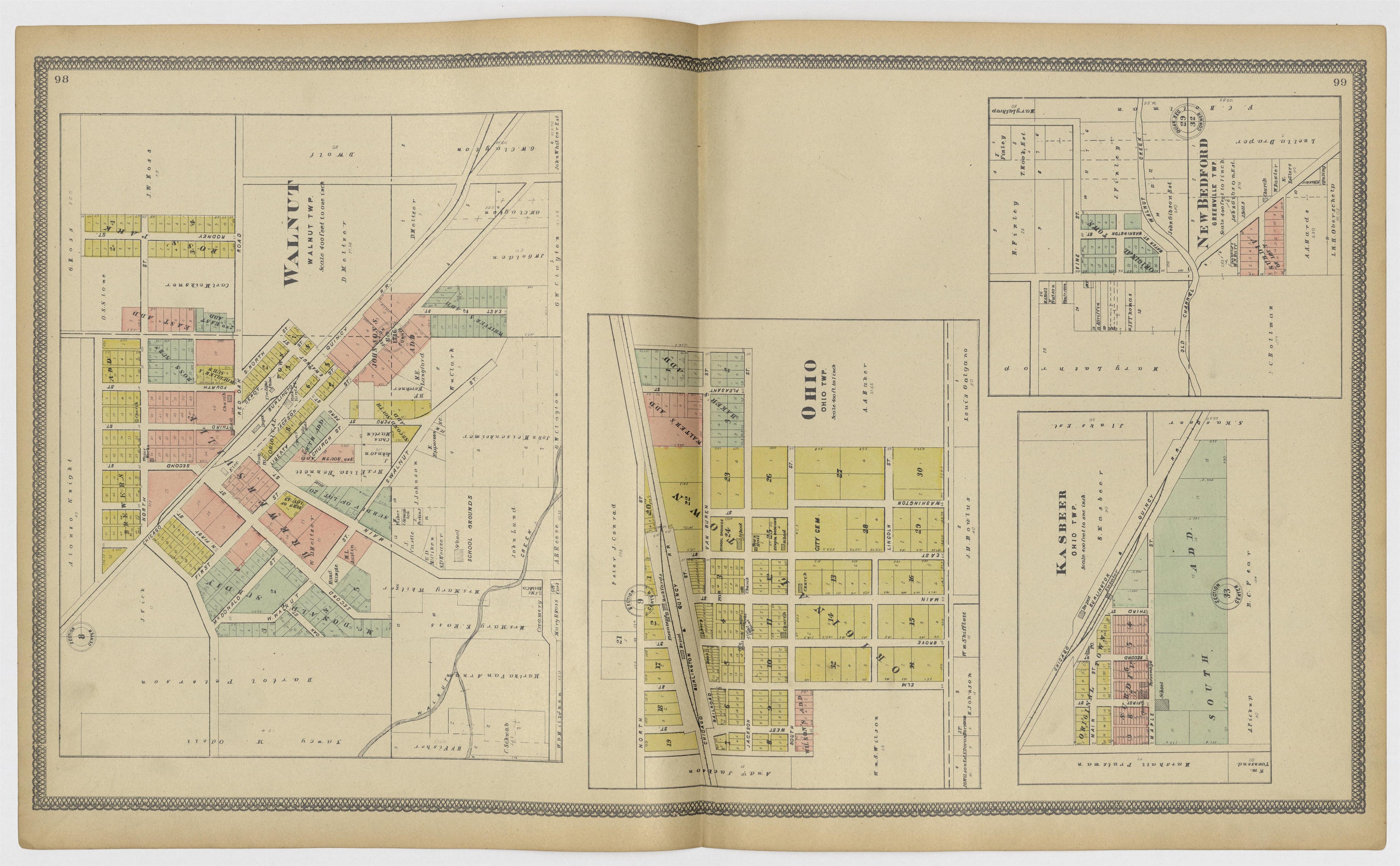 Image 46 of 20th Century Atlas of Bureau County, Illinois from 20th Century Atlas of Bureau County, Illinois : Containing Maps of Villages, Cities and Townships of the County, of the State, United States and World 1905 by Relic Map Company