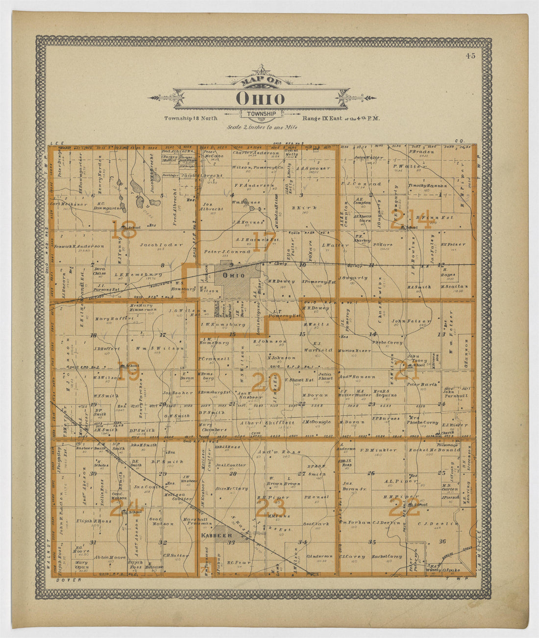 Image 26 of 20th Century Atlas of Bureau County, Illinois from 20th Century Atlas of Bureau County, Illinois : Containing Maps of Villages, Cities and Townships of the County, of the State, United States and World 1905 by Relic Map Company