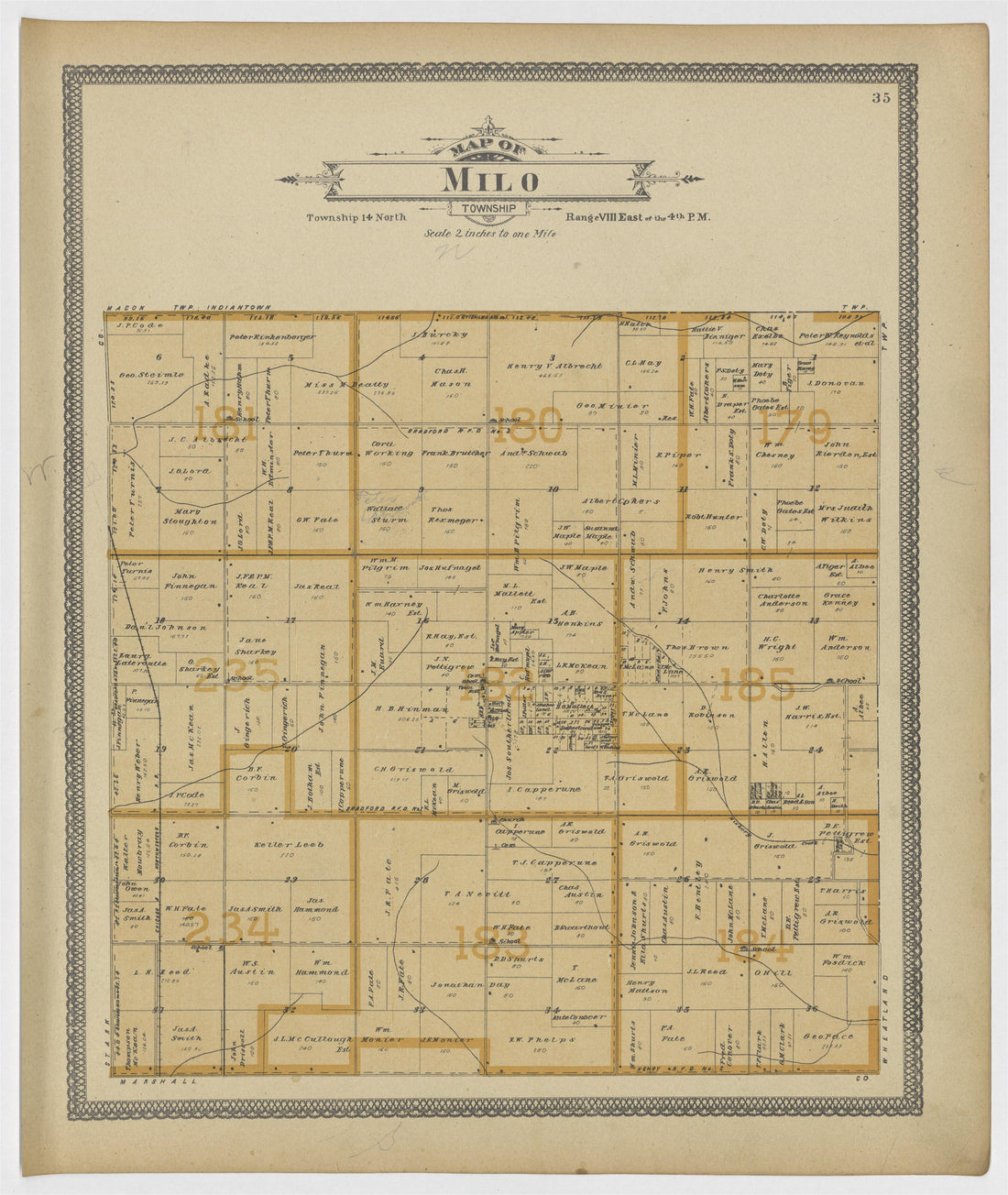 Image 19 of 20th Century Atlas of Bureau County, Illinois from 20th Century Atlas of Bureau County, Illinois : Containing Maps of Villages, Cities and Townships of the County, of the State, United States and World 1905 by Relic Map Company