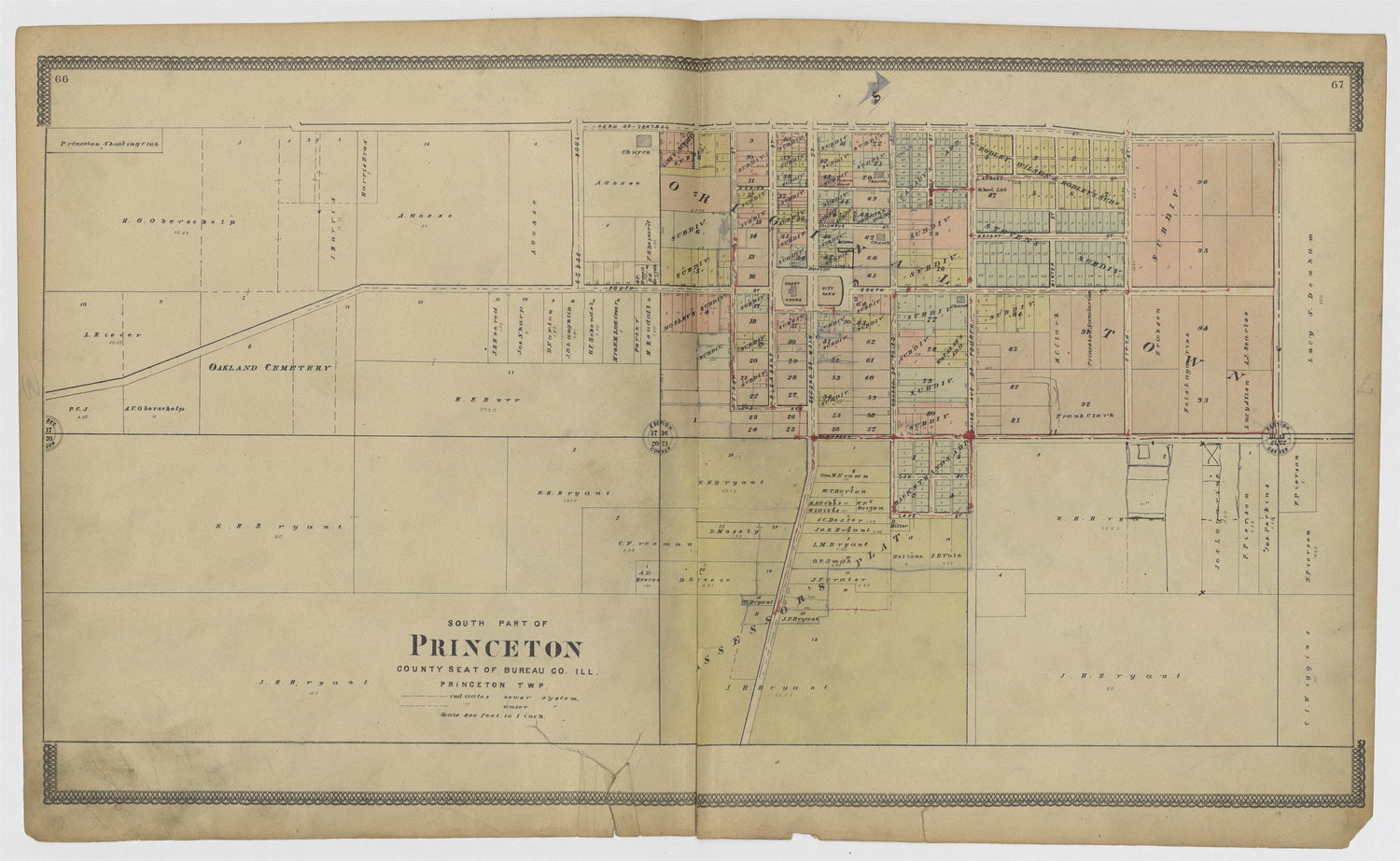 Image 35 of 20th Century Atlas of Bureau County, Illinois from 20th Century Atlas of Bureau County, Illinois : Containing Maps of Villages, Cities and Townships of the County, of the State, United States and World 1905 by Relic Map Company