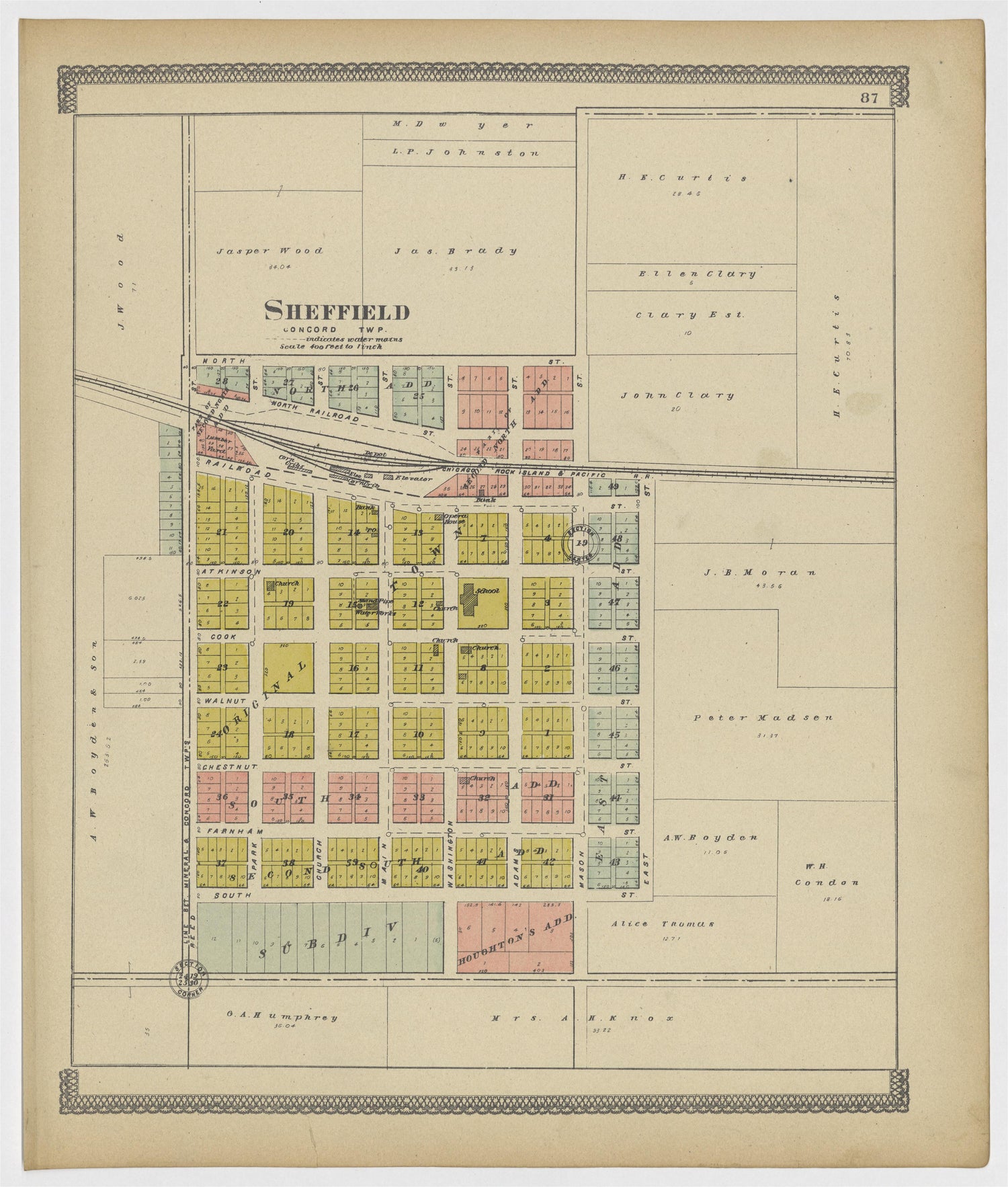 Image 41 of 20th Century Atlas of Bureau County, Illinois from 20th Century Atlas of Bureau County, Illinois : Containing Maps of Villages, Cities and Townships of the County, of the State, United States and World 1905 by Relic Map Company