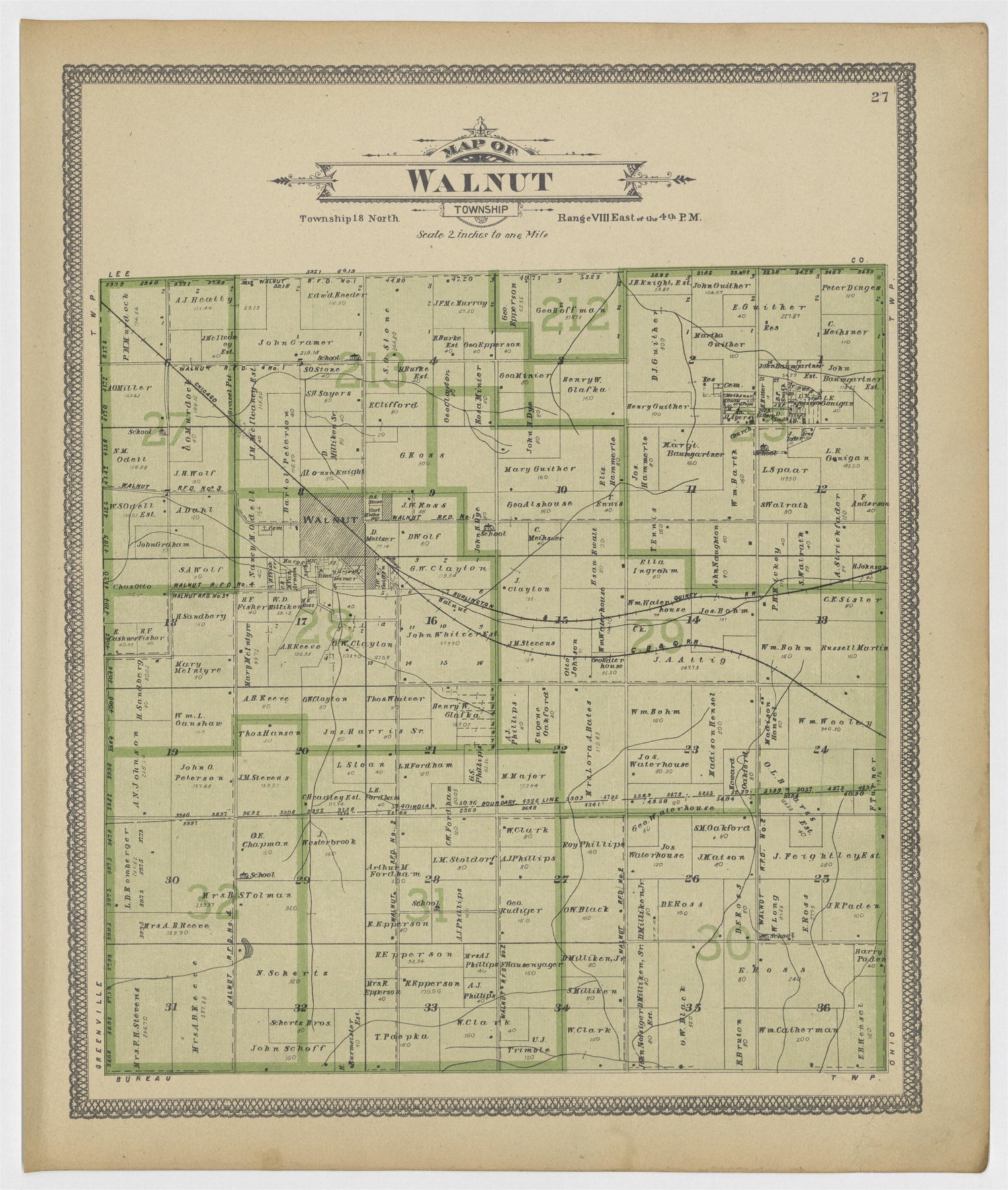 Image 15 of 20th Century Atlas of Bureau County, Illinois from 20th Century Atlas of Bureau County, Illinois : Containing Maps of Villages, Cities and Townships of the County, of the State, United States and World 1905 by Relic Map Company
