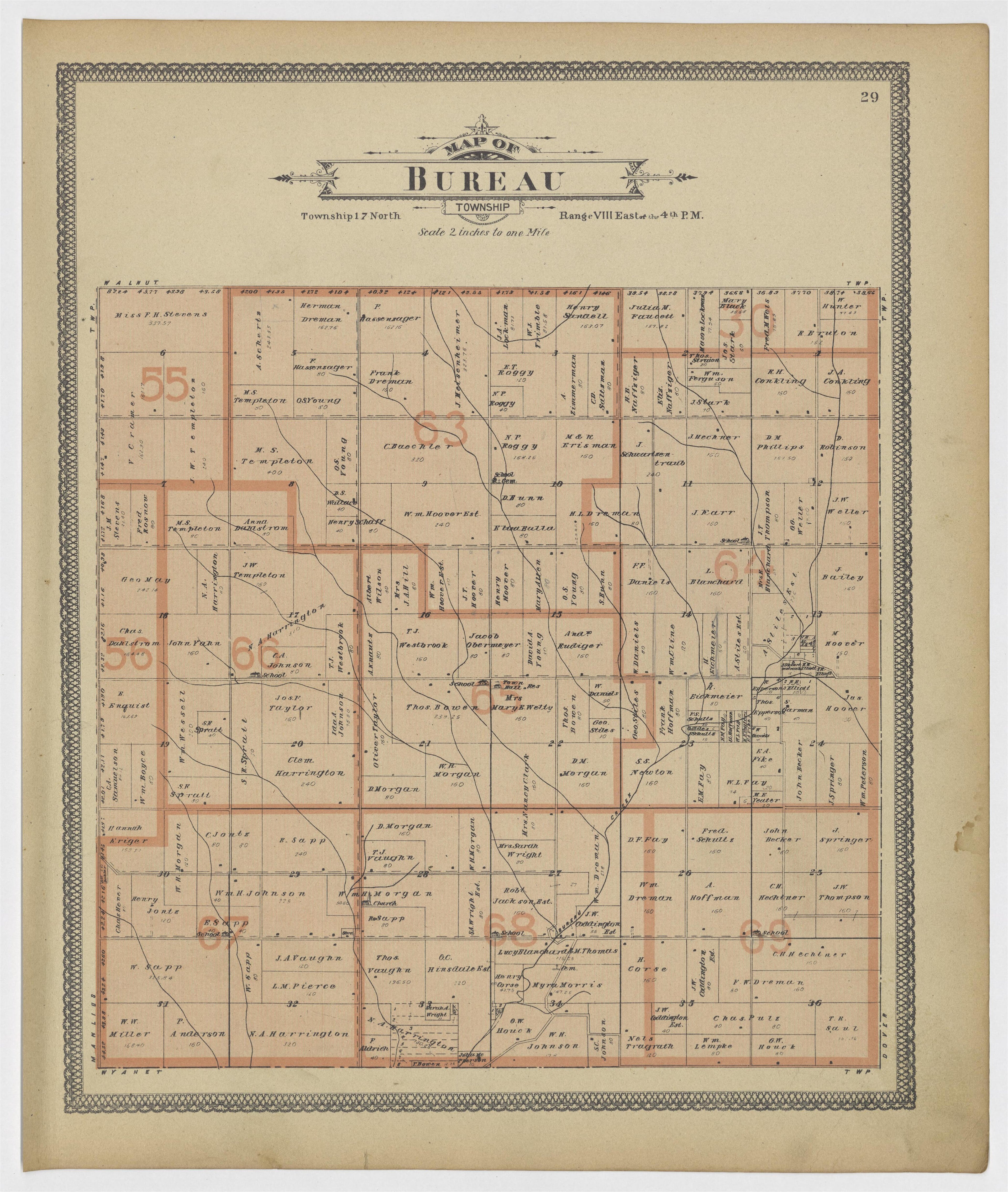 Image 16 of 20th Century Atlas of Bureau County, Illinois from 20th Century Atlas of Bureau County, Illinois : Containing Maps of Villages, Cities and Townships of the County, of the State, United States and World 1905 by Relic Map Company